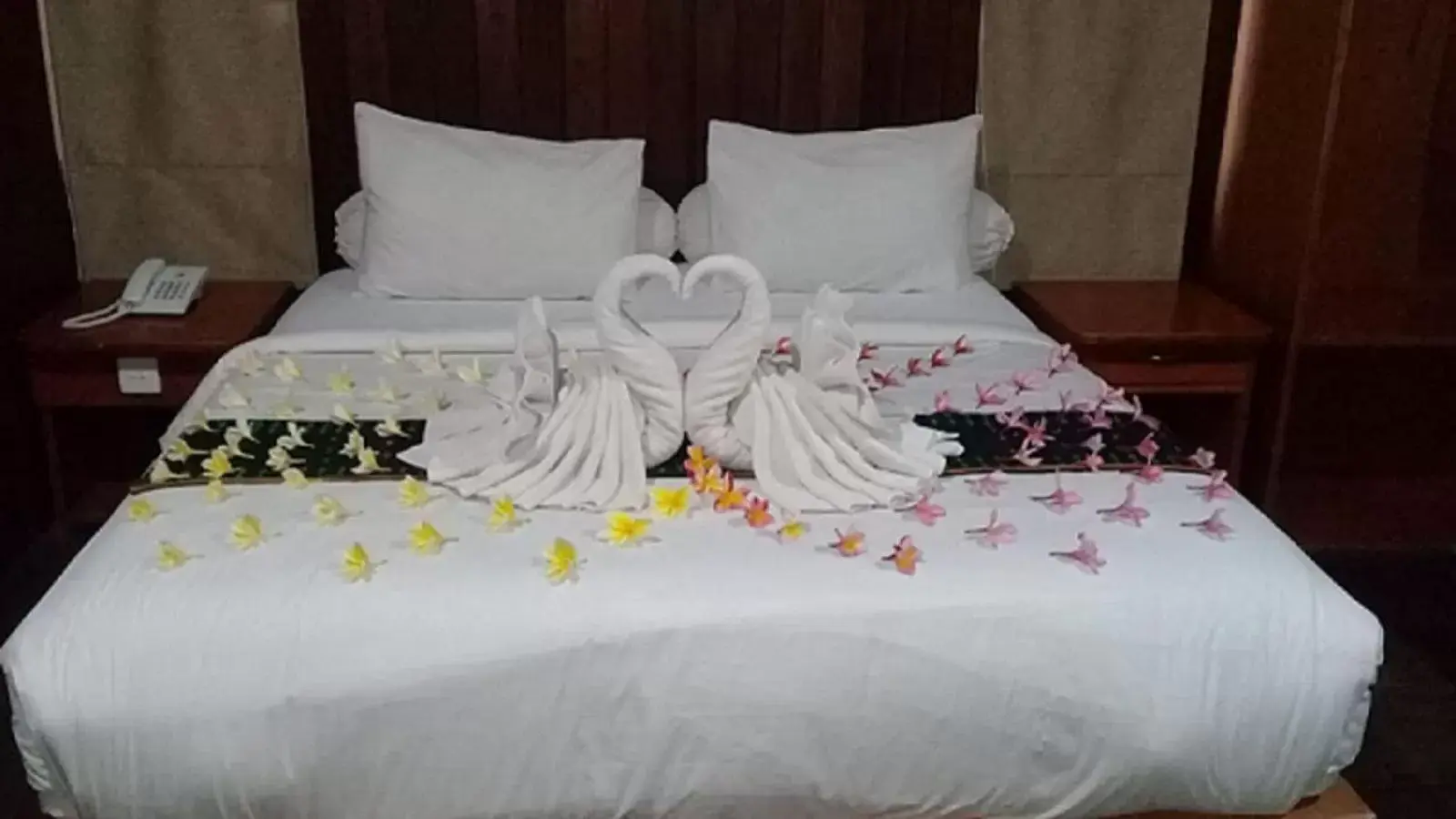 Bed in Exotic Komodo Hotel