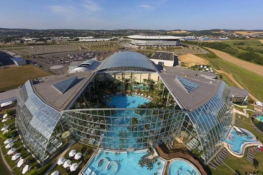 Bird's eye view in Hotel Kick