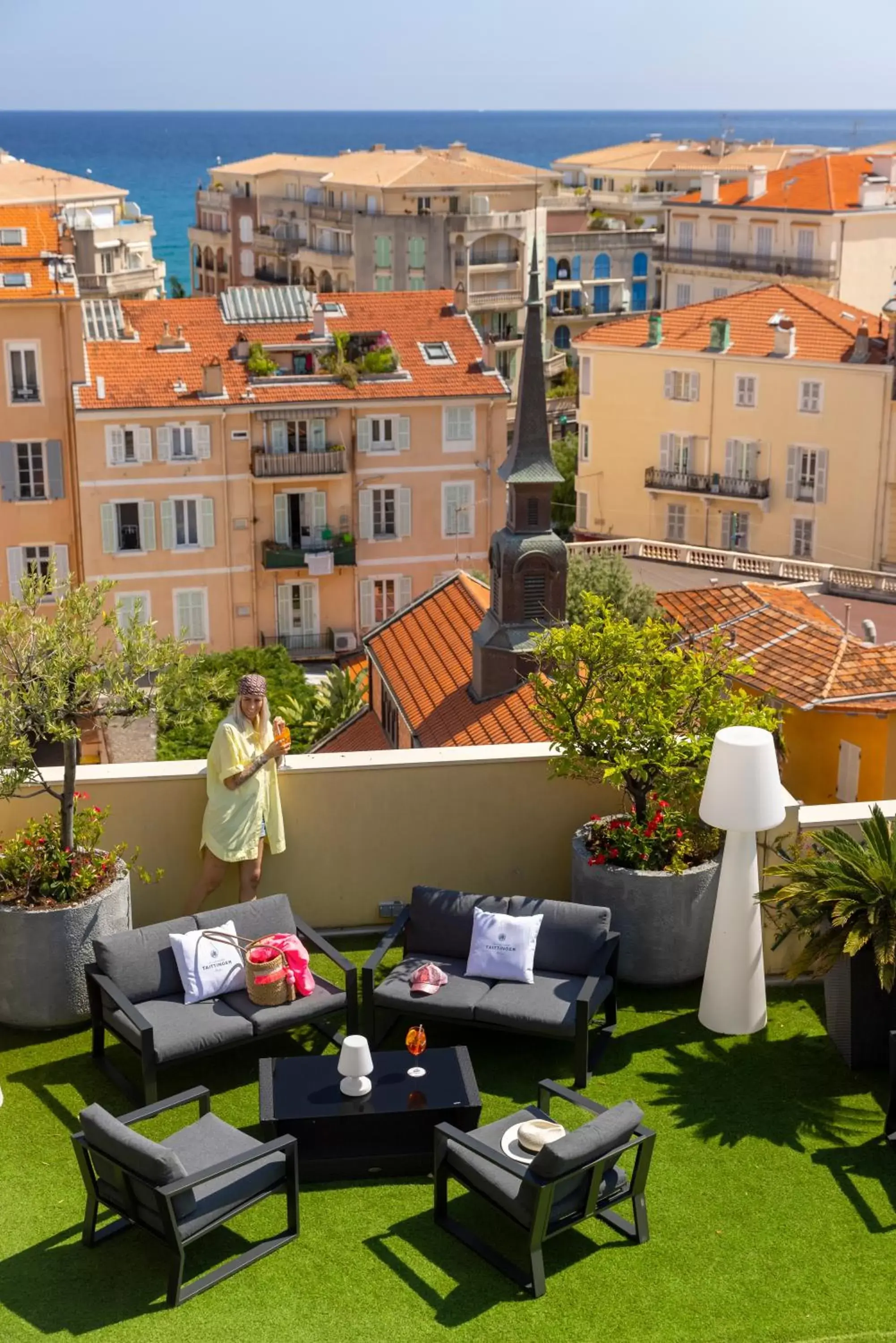 Balcony/Terrace in Best Western Hotel Mediterranee Menton