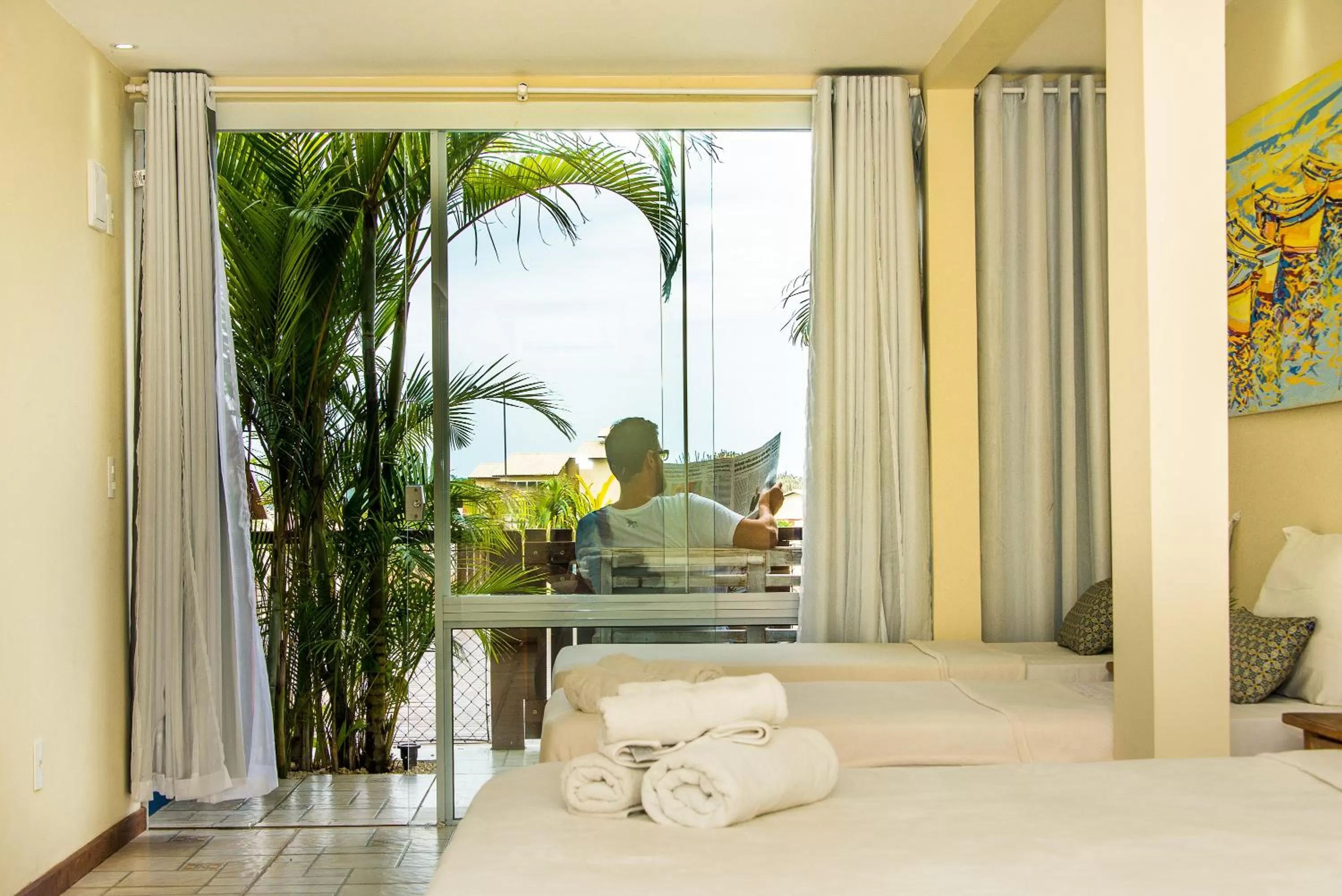 Bed in Pousada La Dolce Vita