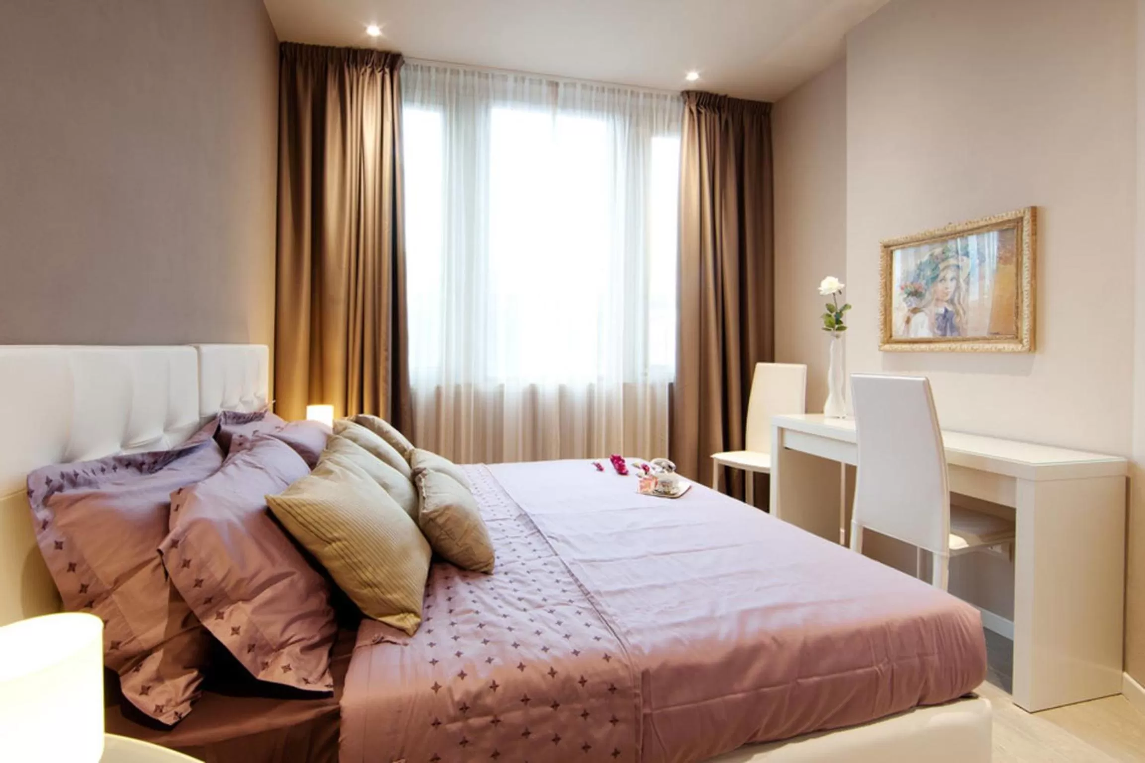 Bed in La Farina Apartments