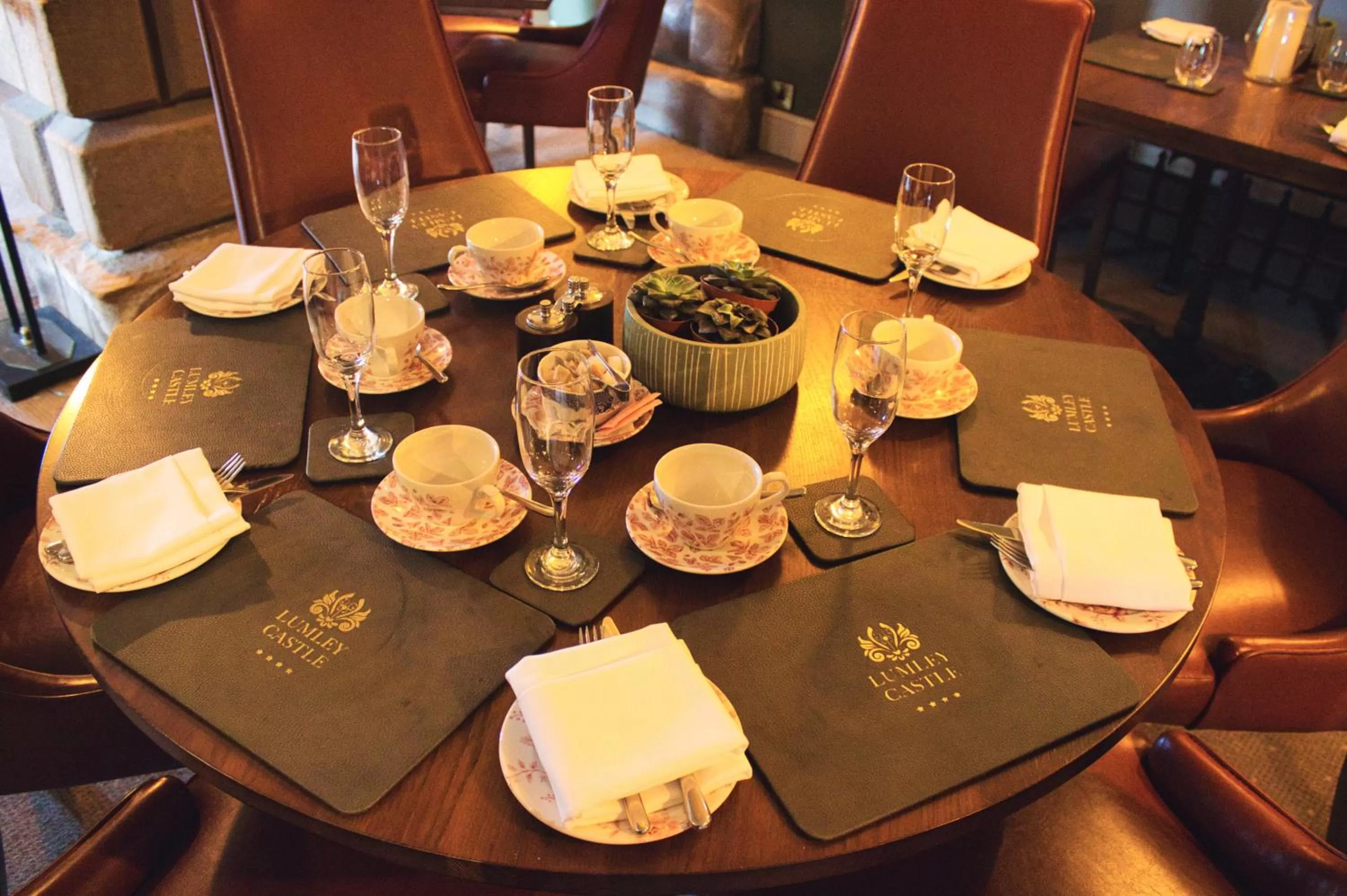 Food and drinks in Lumley Castle Hotel