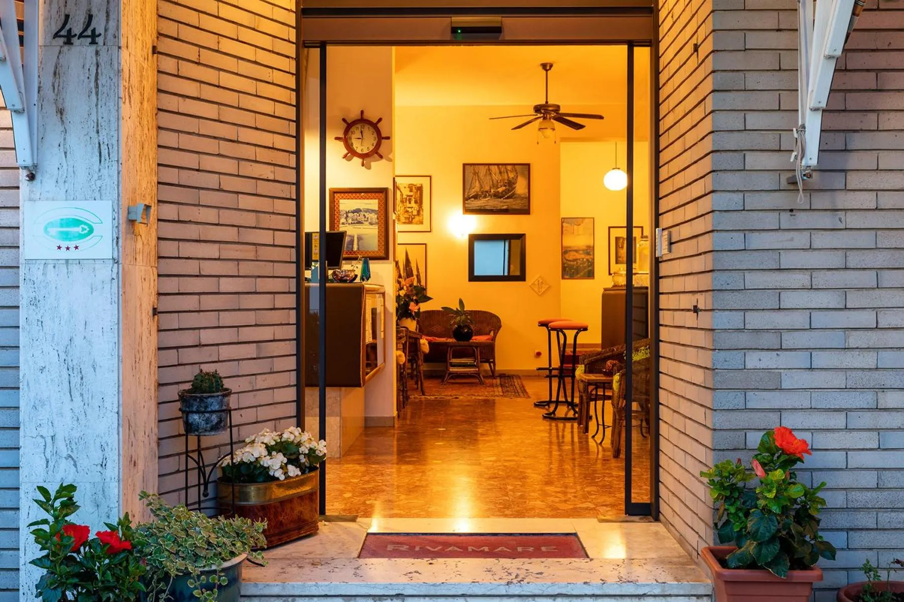 Lobby or reception in Hotel Rivamare