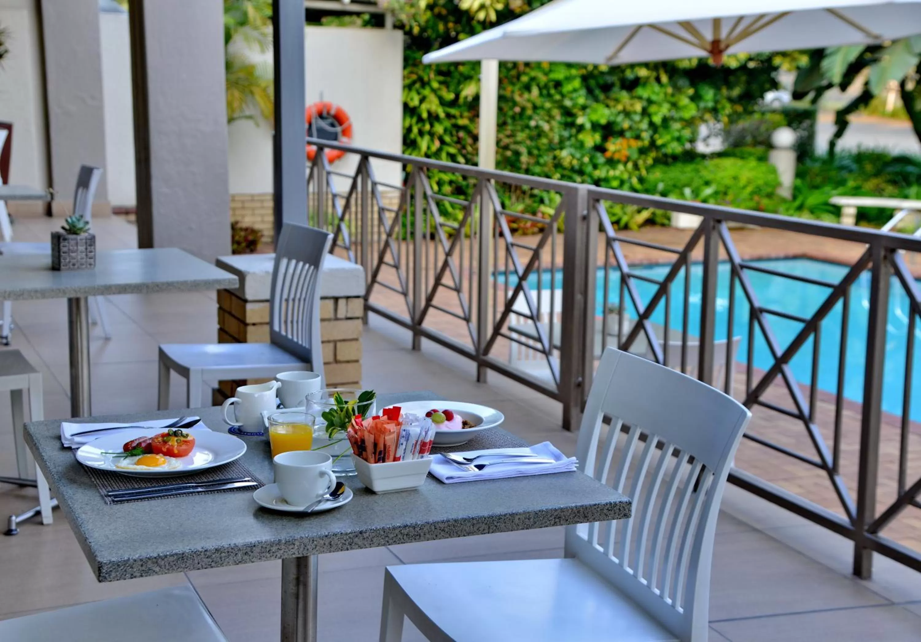 Pool view in Town Lodge Mbombela