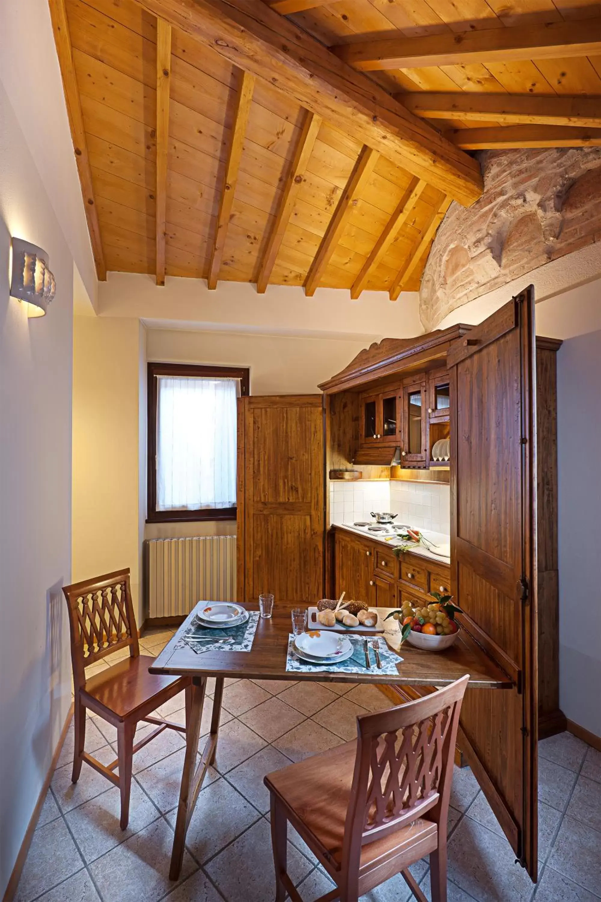 Kitchen or kitchenette in Hotel Mastino