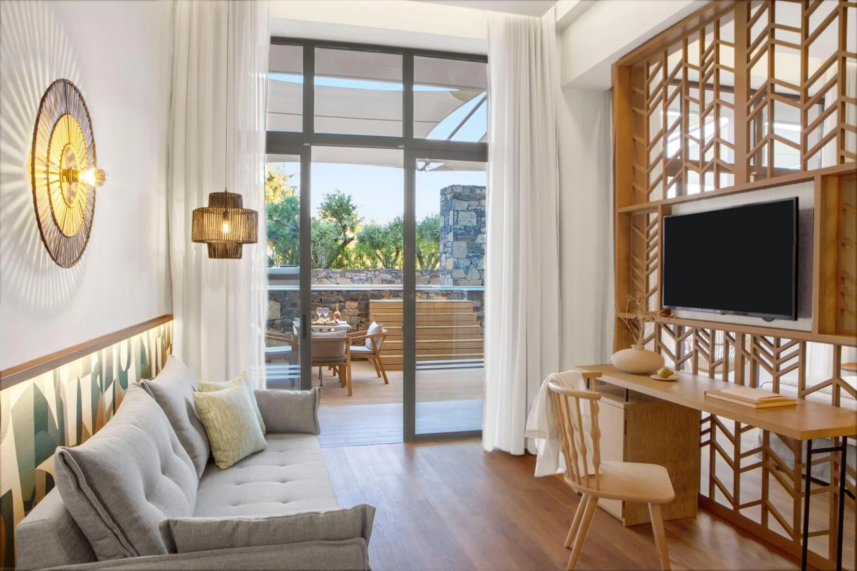 Bedroom, Seating Area in Wyndham Grand Crete Mirabello Bay