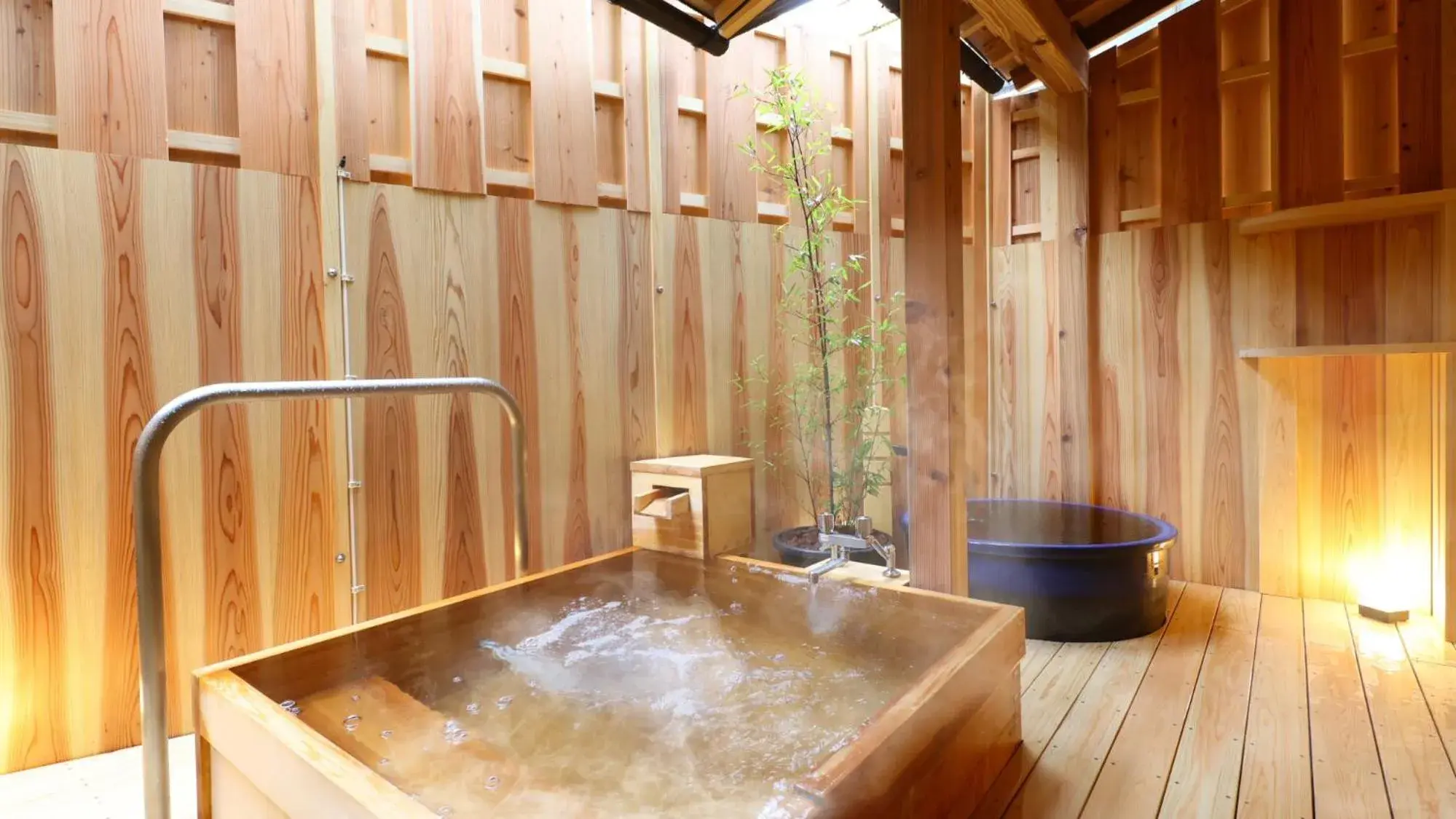 Open Air Bath in Shibu Onsen Kokuya