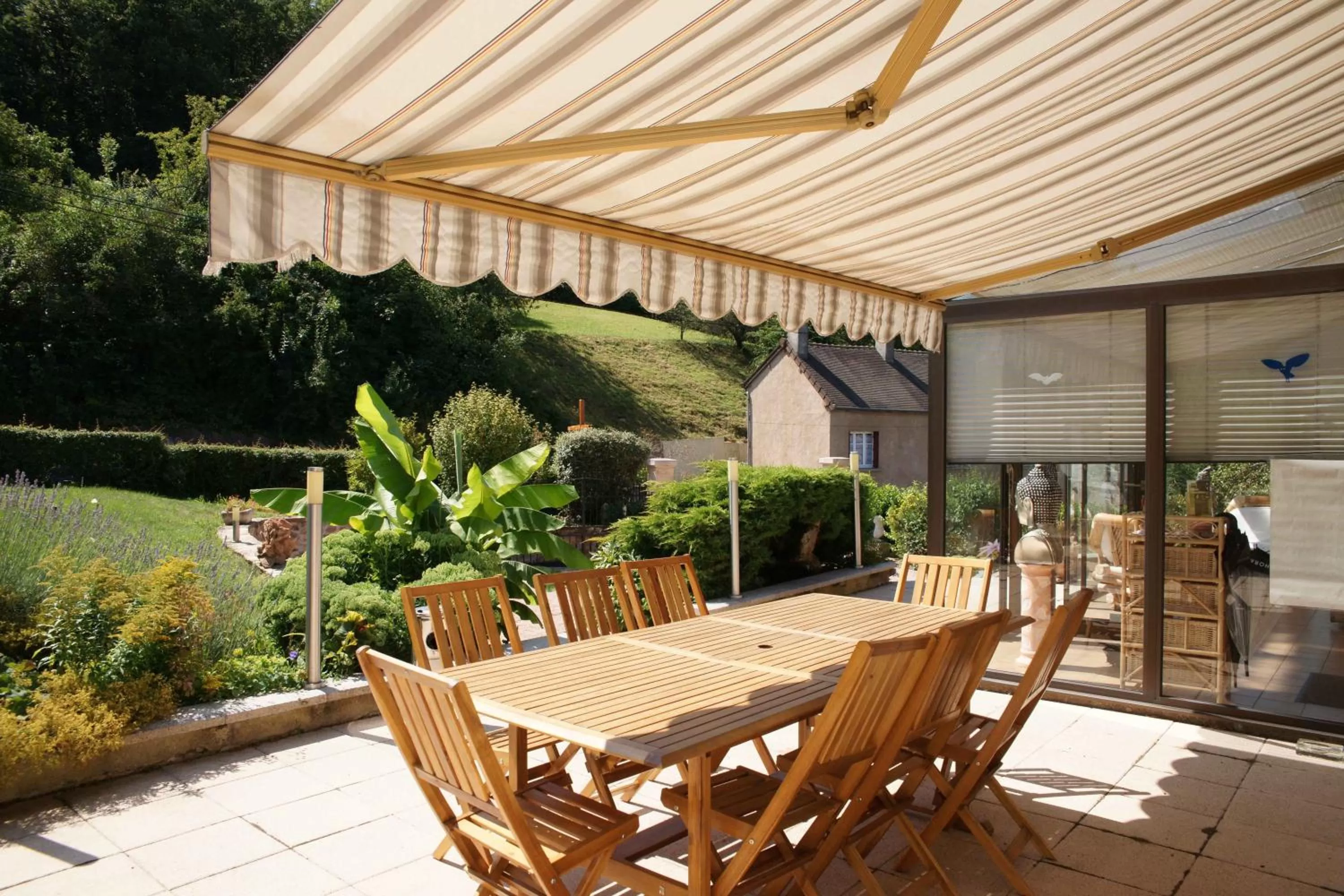 Patio in Chambres d'hotes à Autun