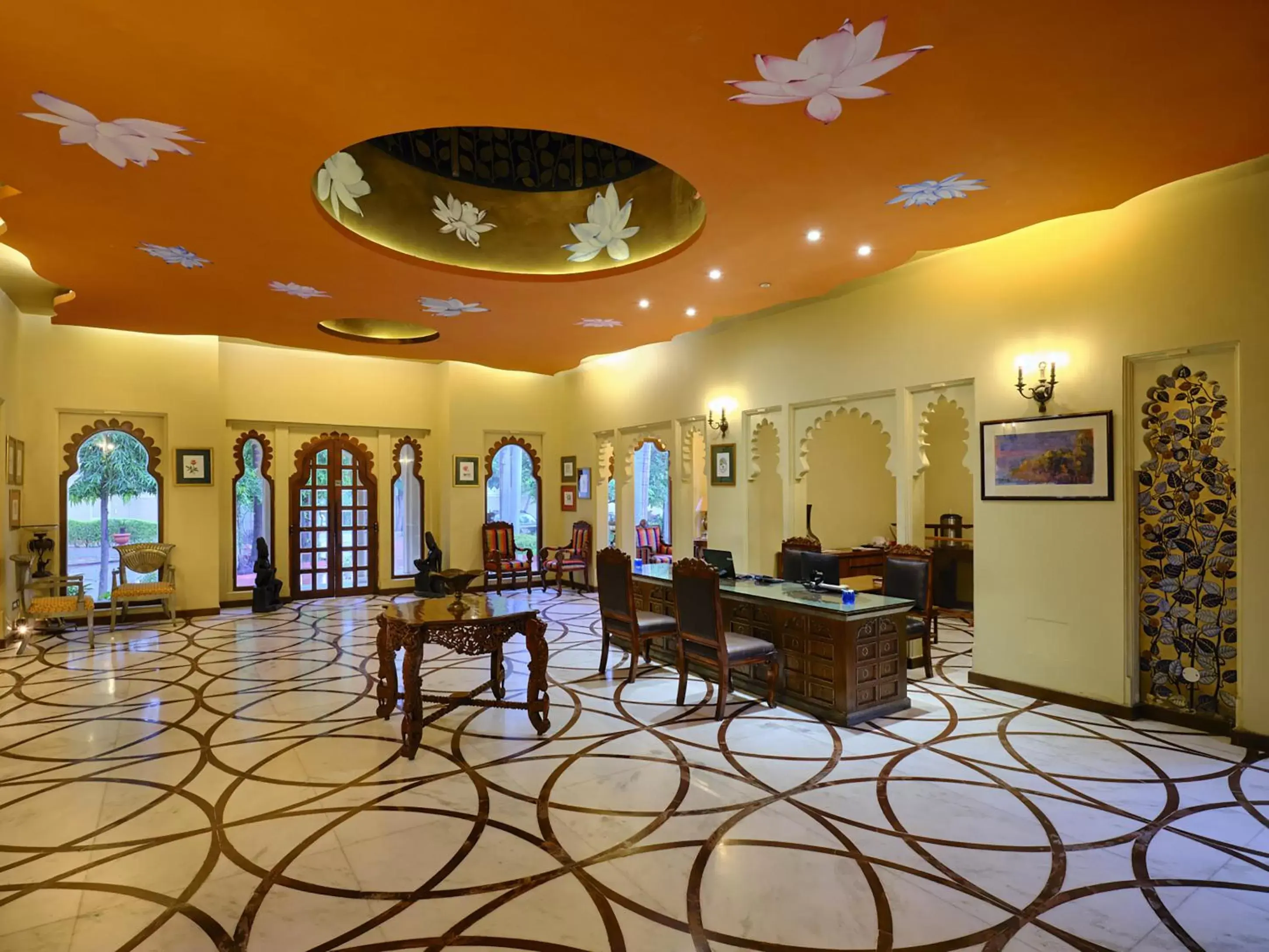 Lobby or reception, Restaurant/Places to Eat in juSTa Rajputana Resort & Spa