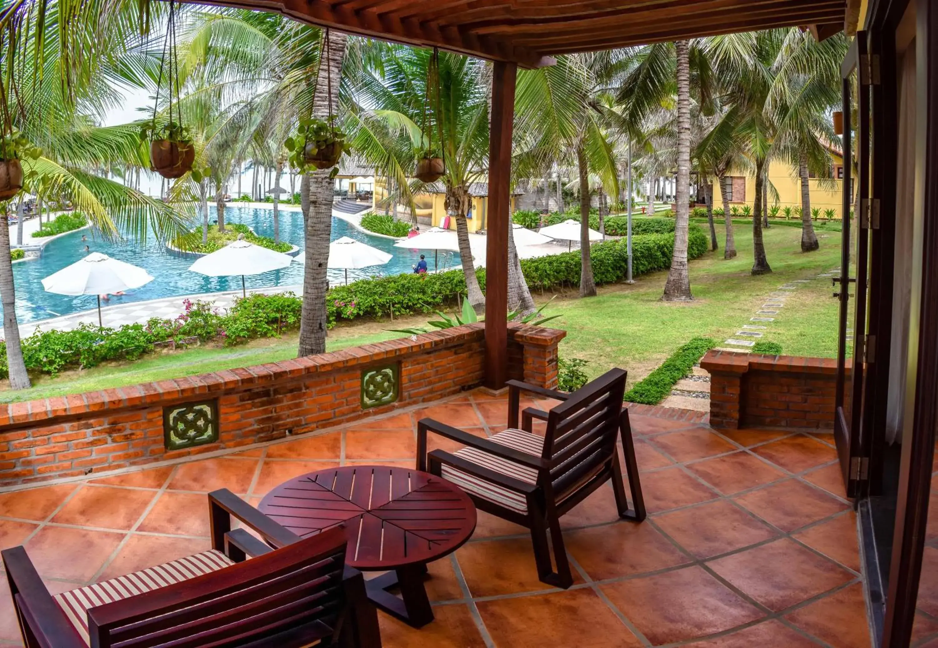 Pool view in Pandanus Resort