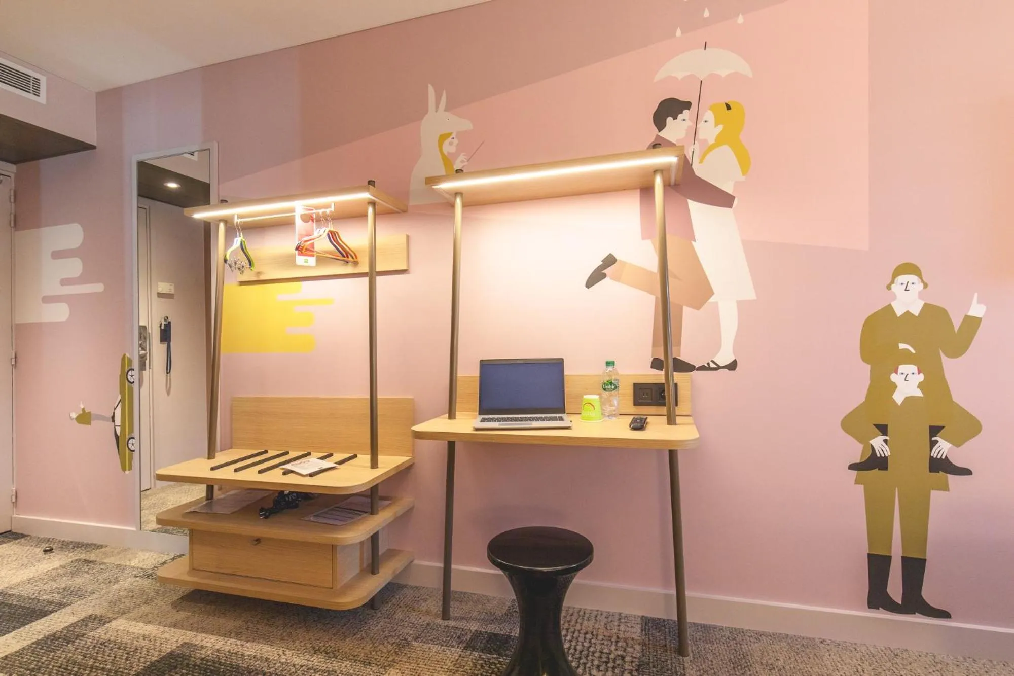 Decorative detail in ibis Styles Lyon Centre Confluence