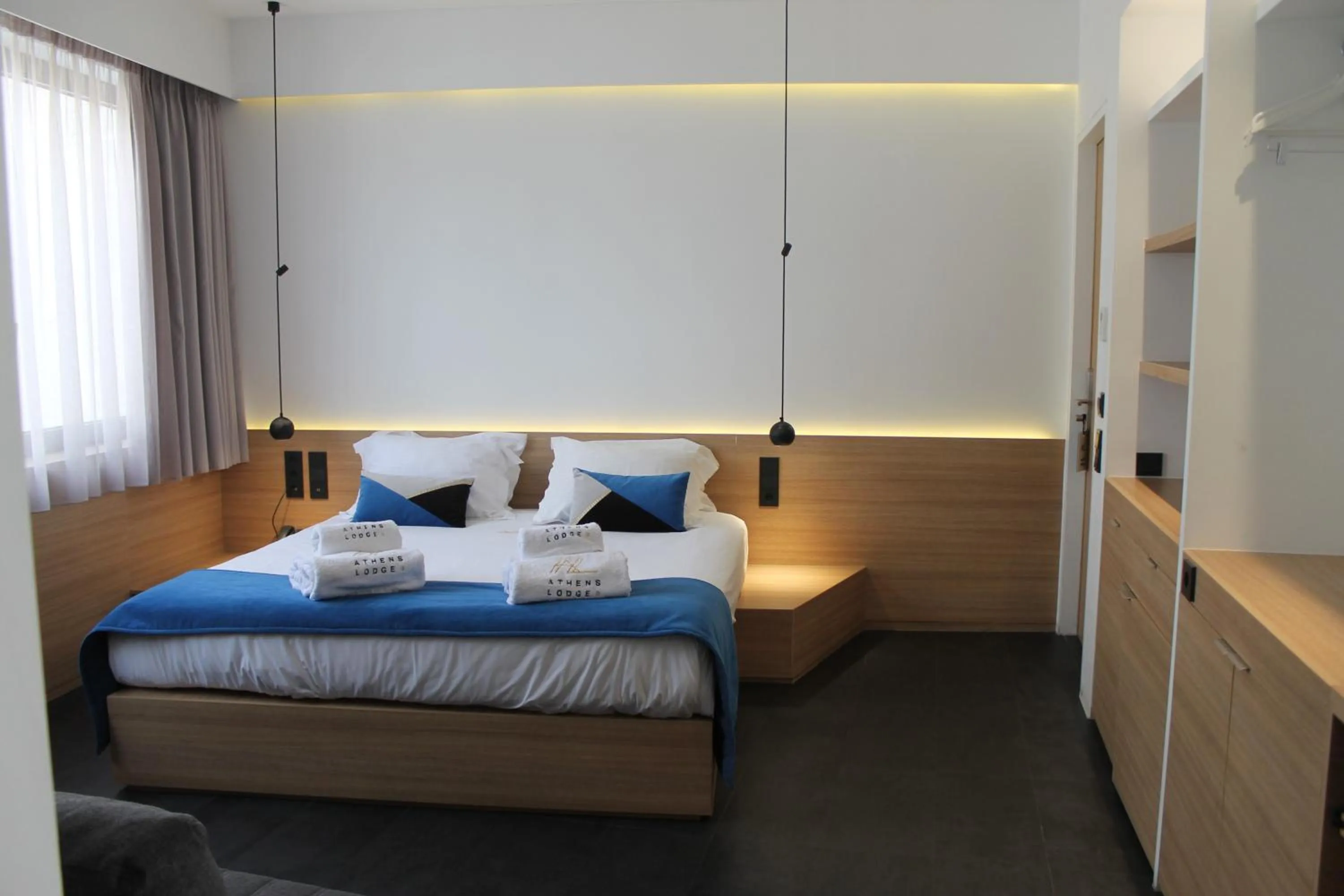 Bedroom, Bed in Athens Lodge by Athens Prime Hotels