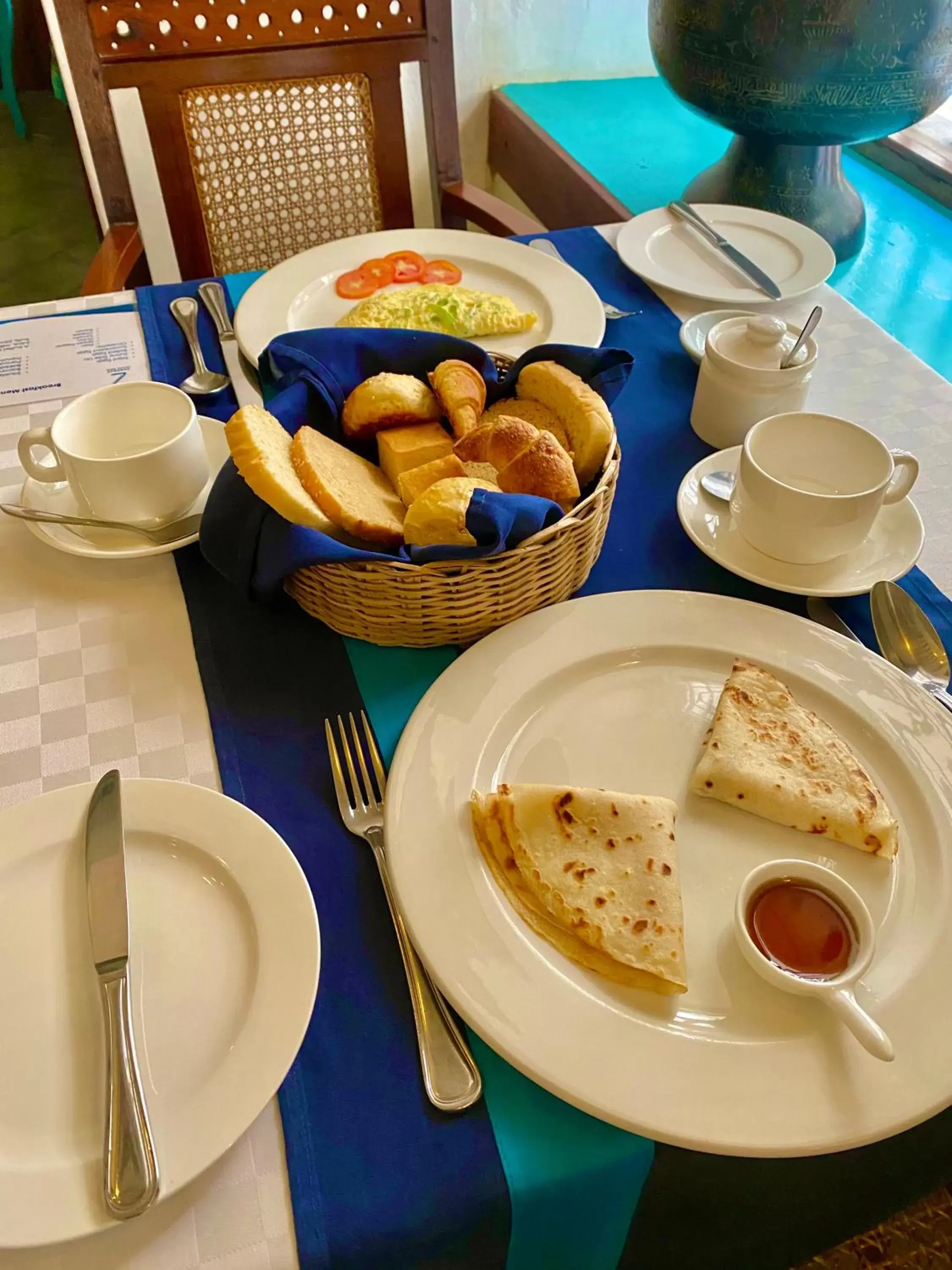 Breakfast in Zanzibar Palace Hotel