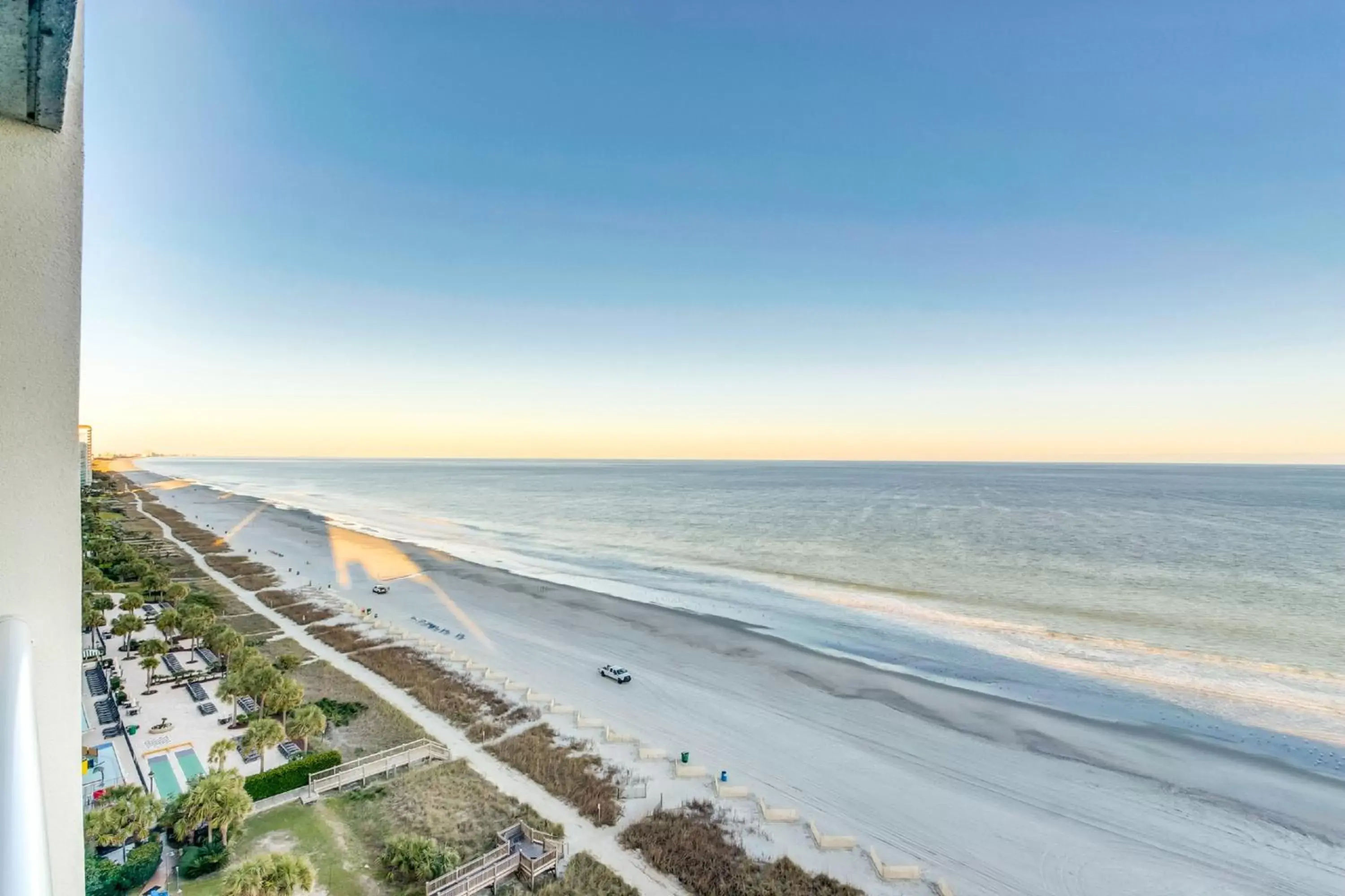 Beach in Oceanfront Condo Camelot By the Sea