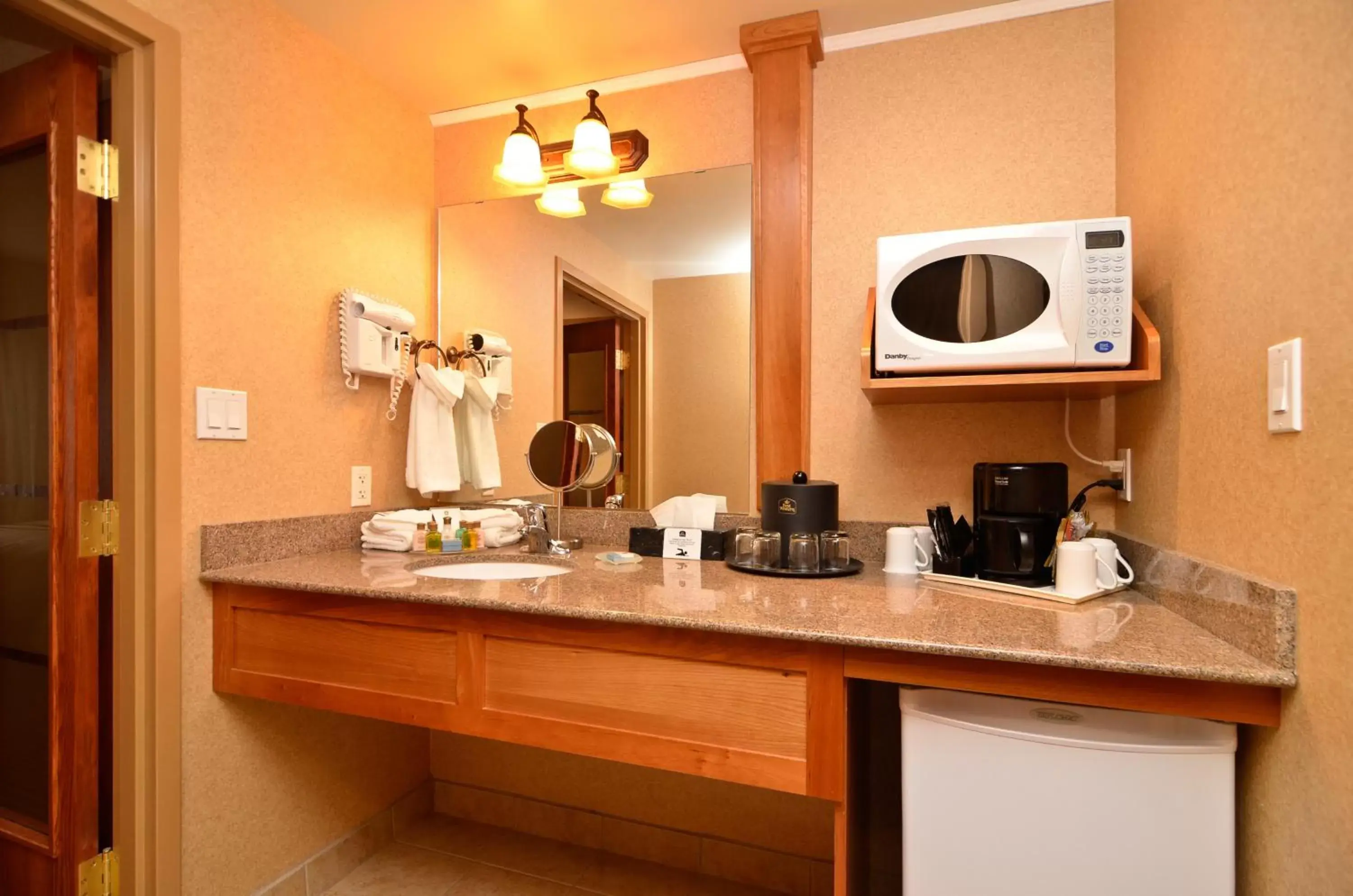 Bathroom, Kitchen/Kitchenette in Days Inn by Wyndham Swift Current