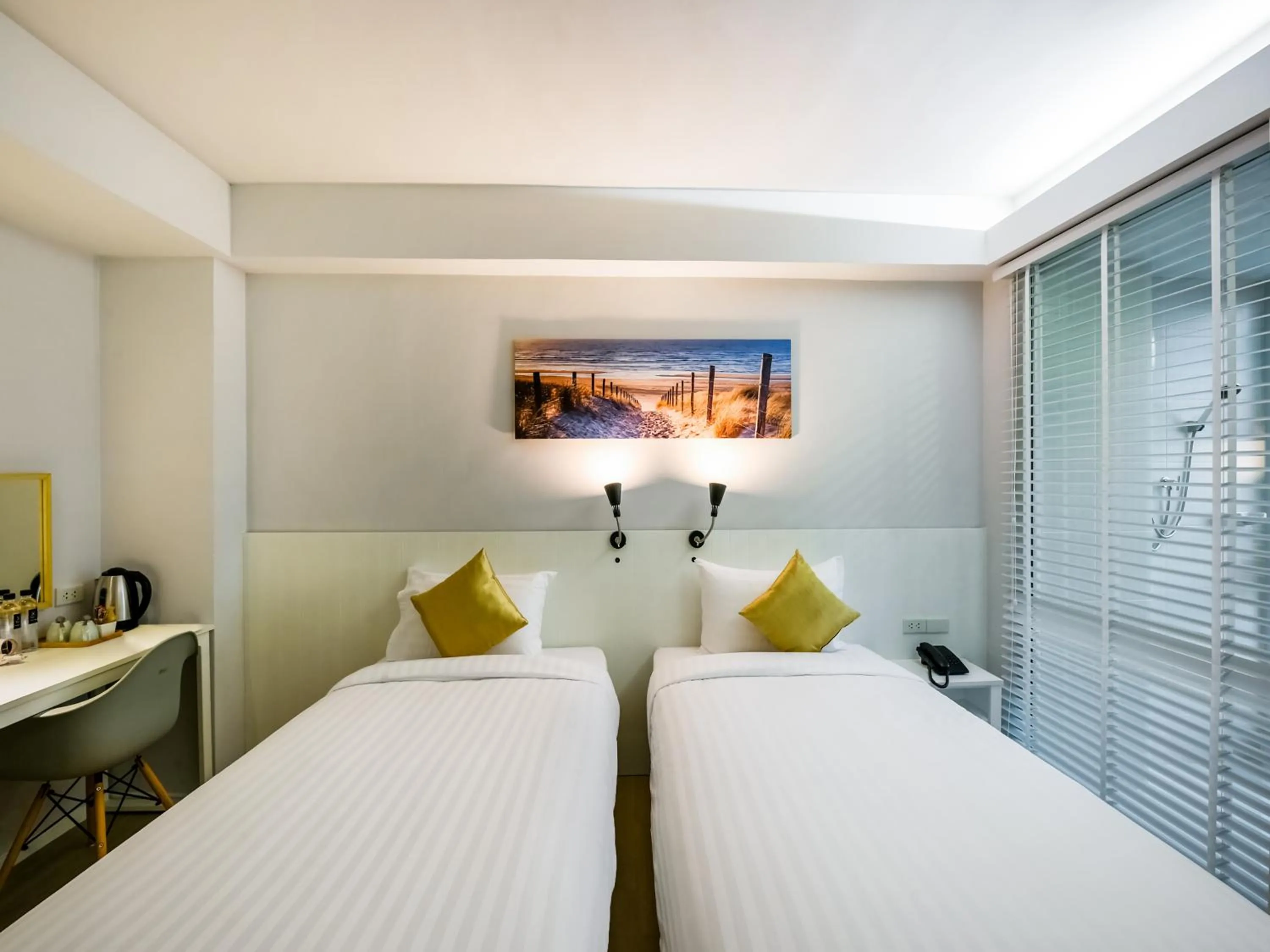 Bed in Kitzio House Hotel Huai Kwang