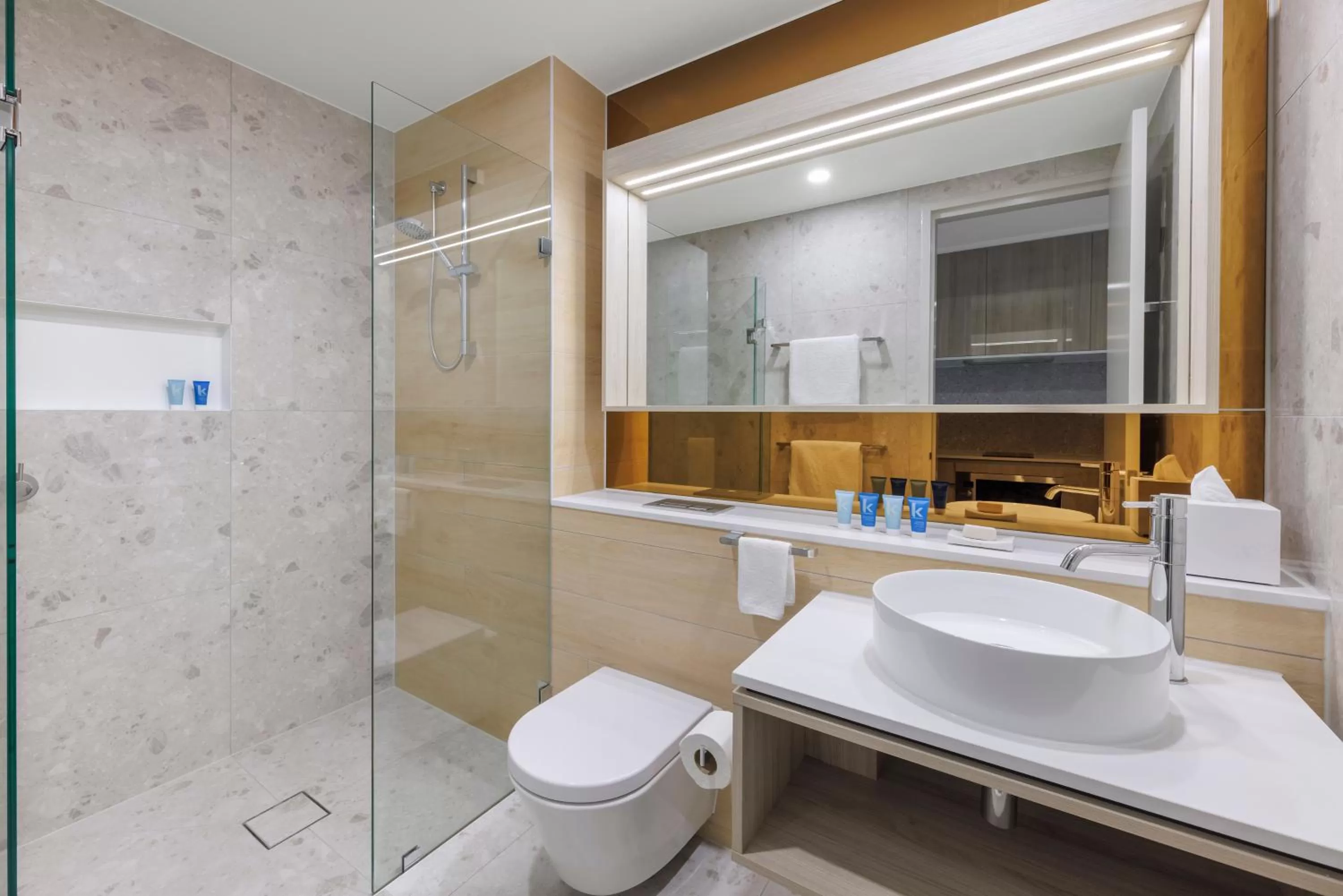 Bathroom in Meriton Suites Melbourne