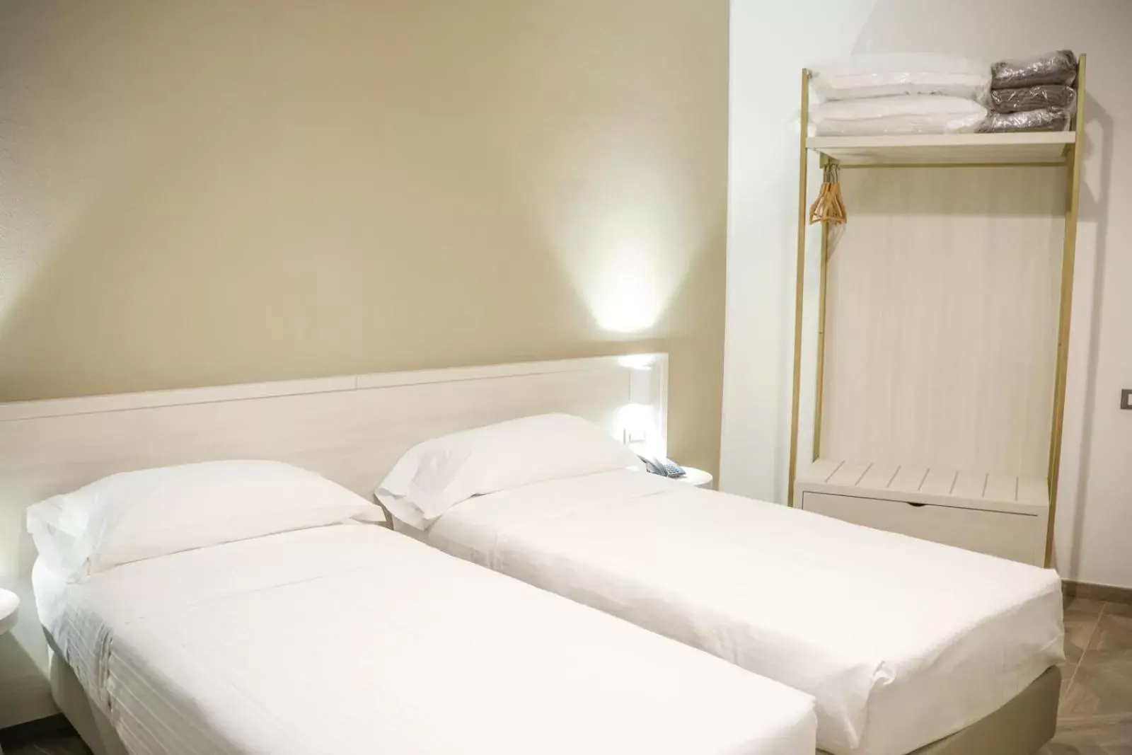 Bed in Hotel Donatello