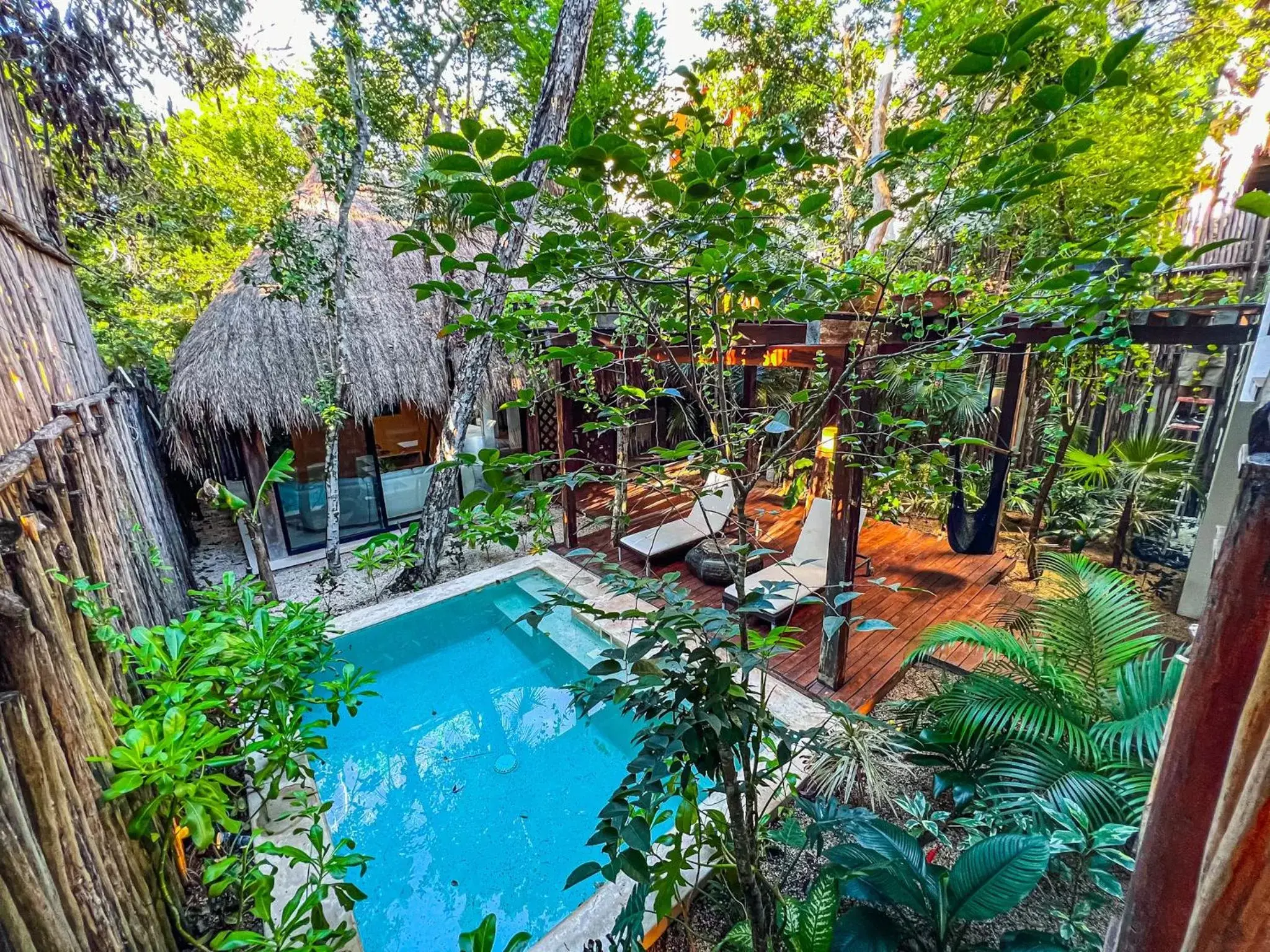 Pool View in Orchid House Tulum