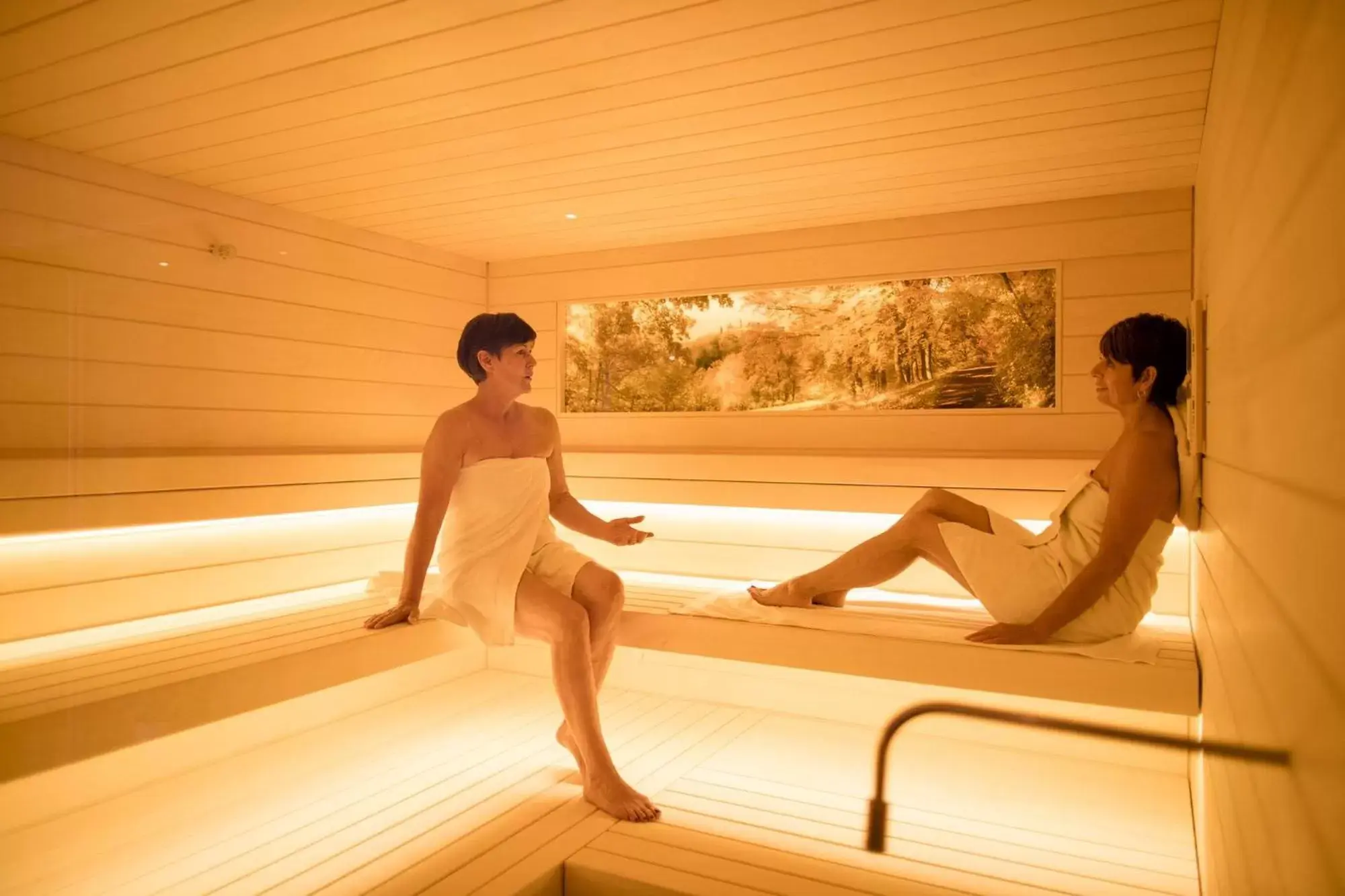 Sauna, Guests in Hotel Goldene Traube