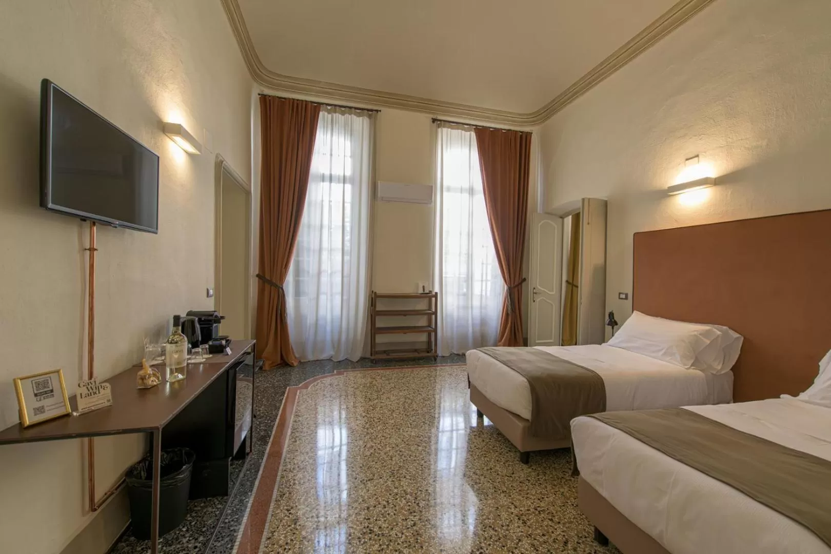 Bed in Palazzo Sertorio Suites