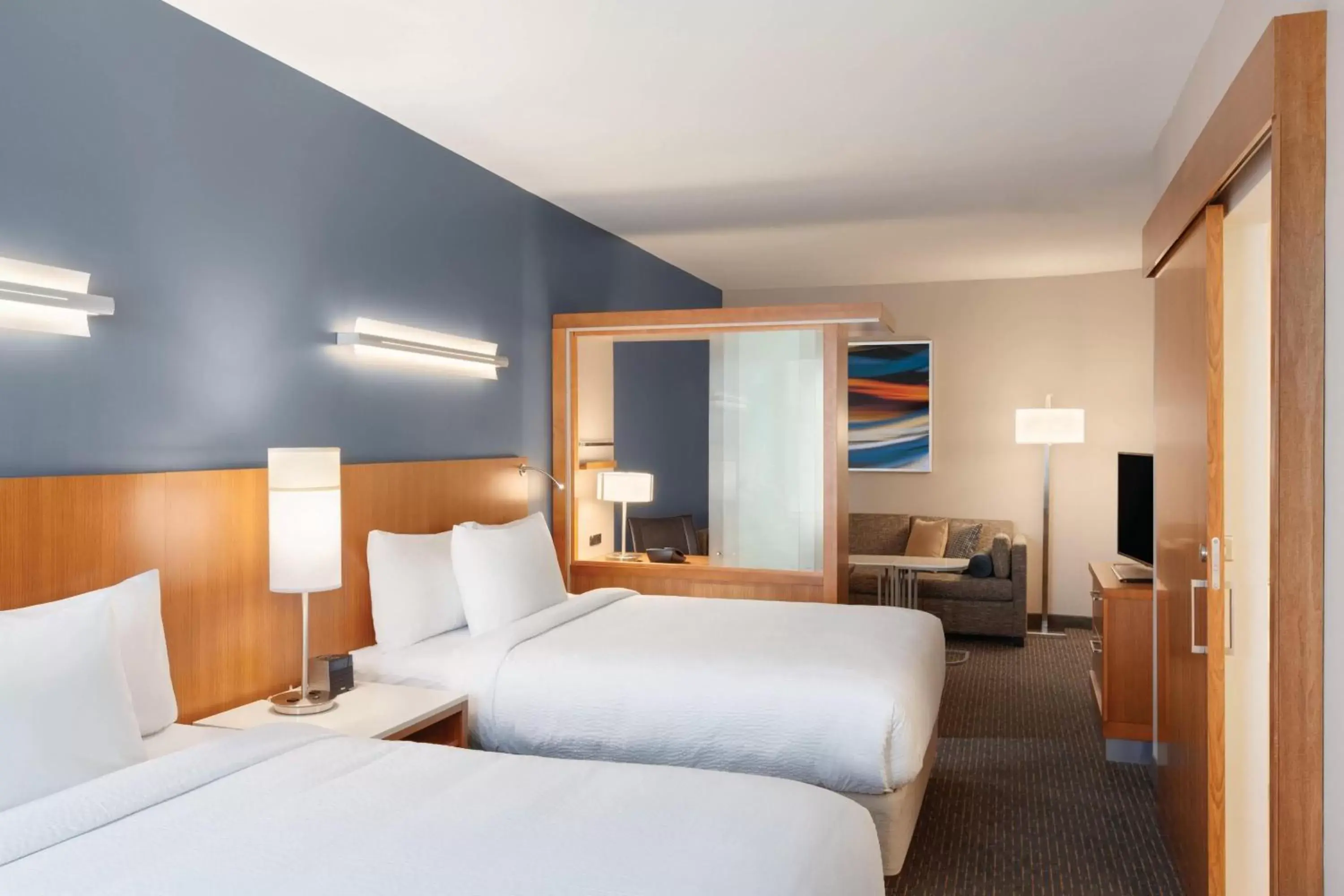 Photo of the whole room, Bed in SpringHill Suites by Marriott Houston Northwest