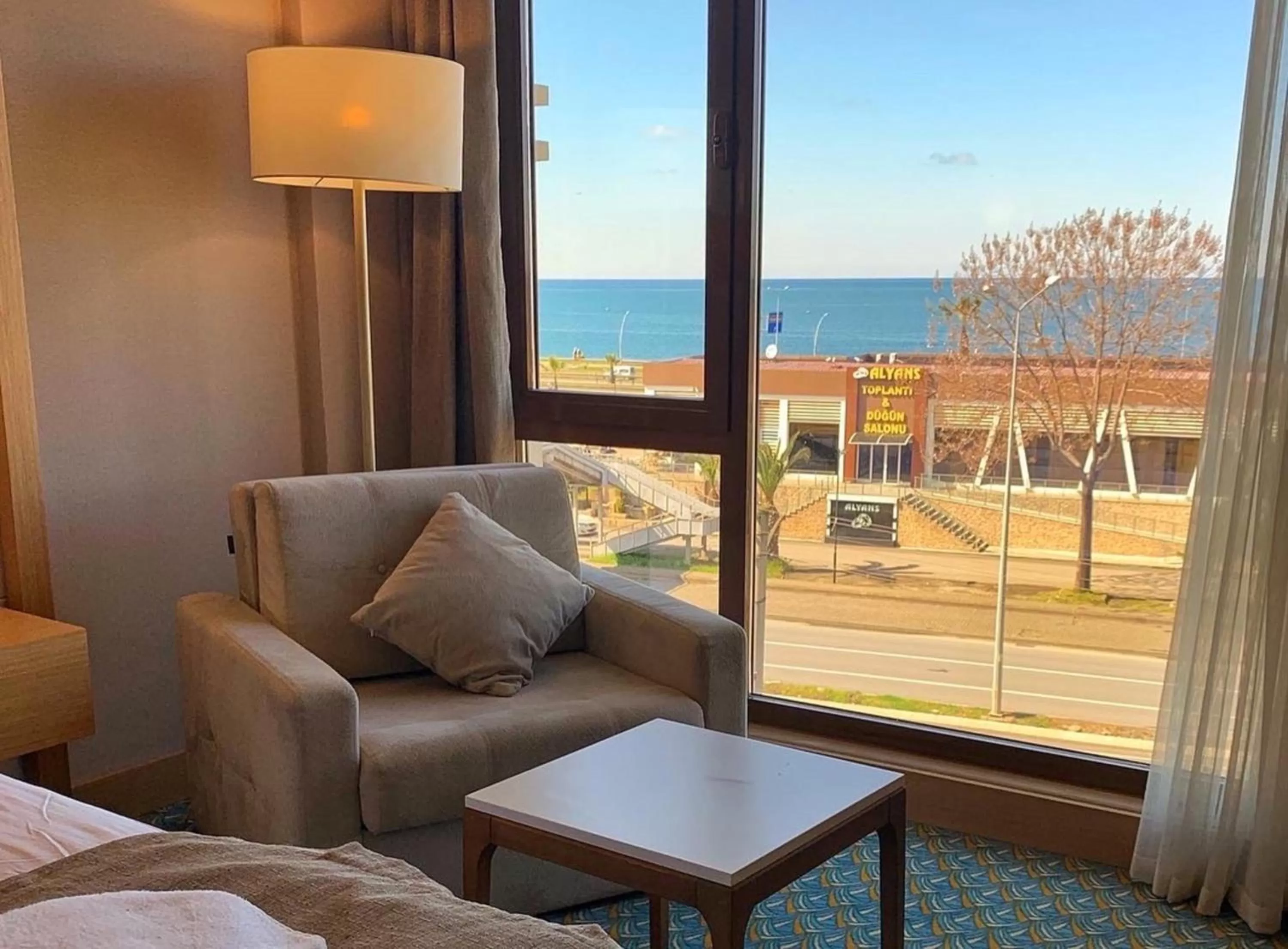 Bed in Blue Sea Hotel