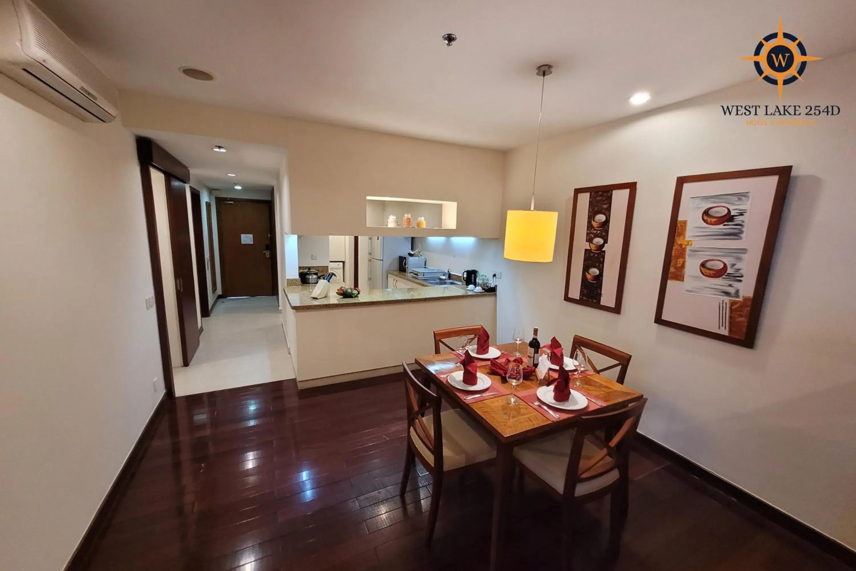 kitchen, Dining Area in West Lake 254D Hotel & Residence