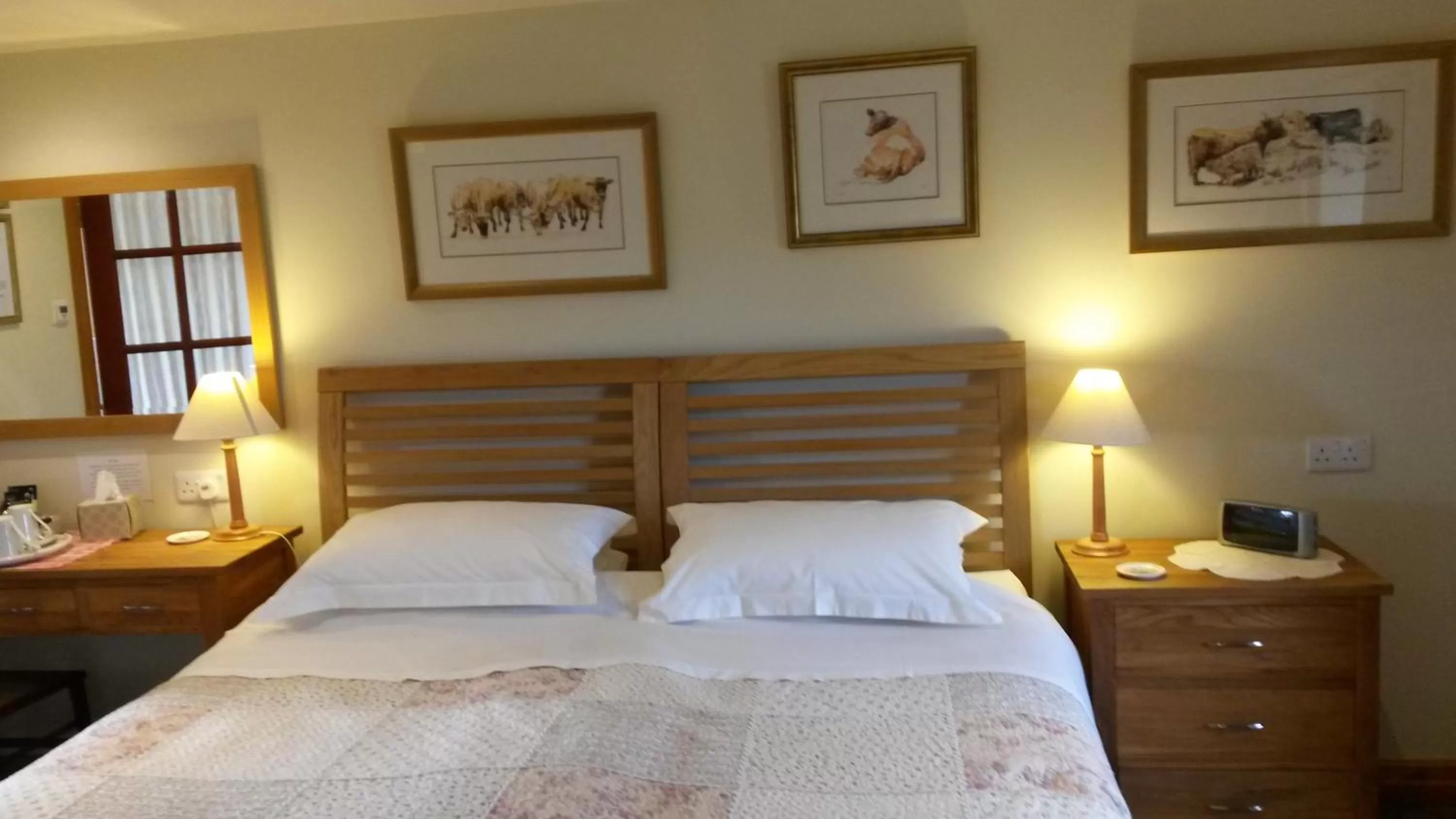 Bed in Green Bank Farmhouse