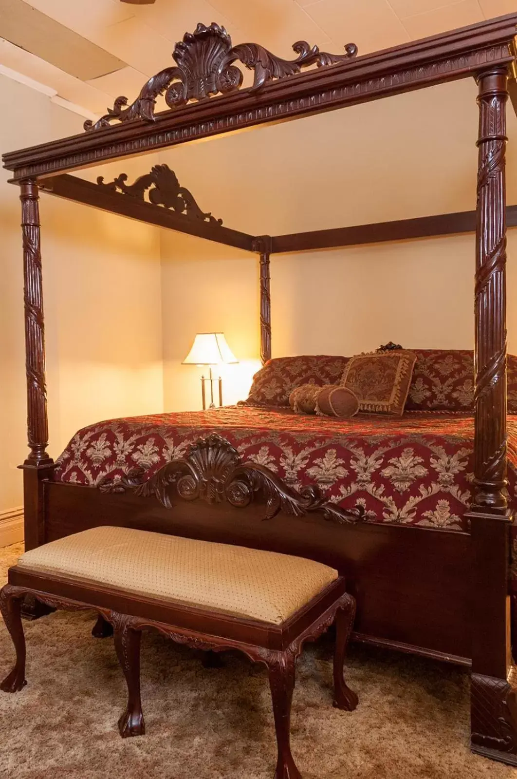 Bed in The Historic Wolf Hotel