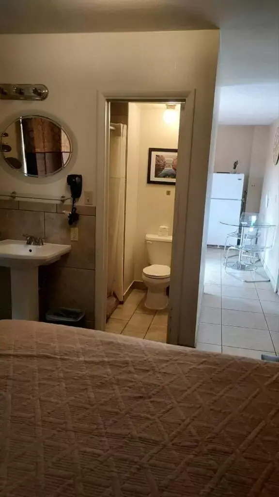 Bathroom in Red Rock Motel