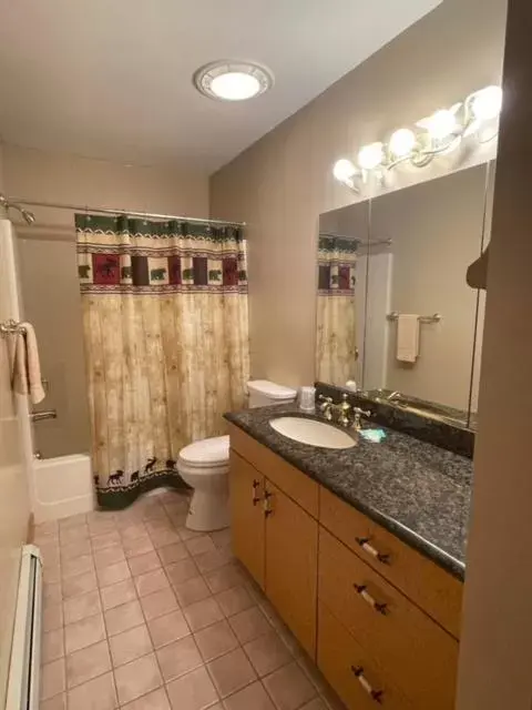 Bathroom in Hill View Motel and Cottages