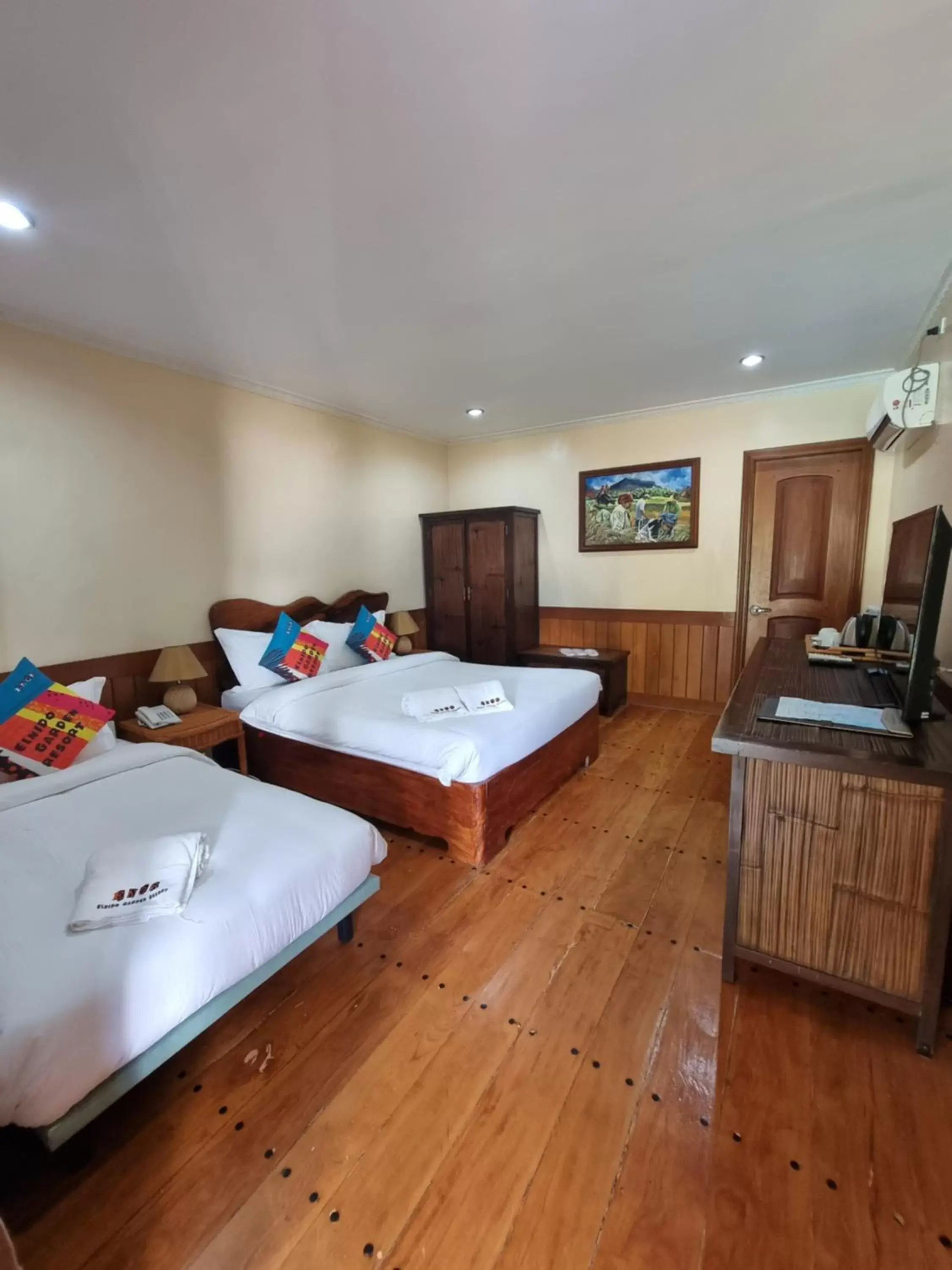 Bed in El Nido Garden Resort