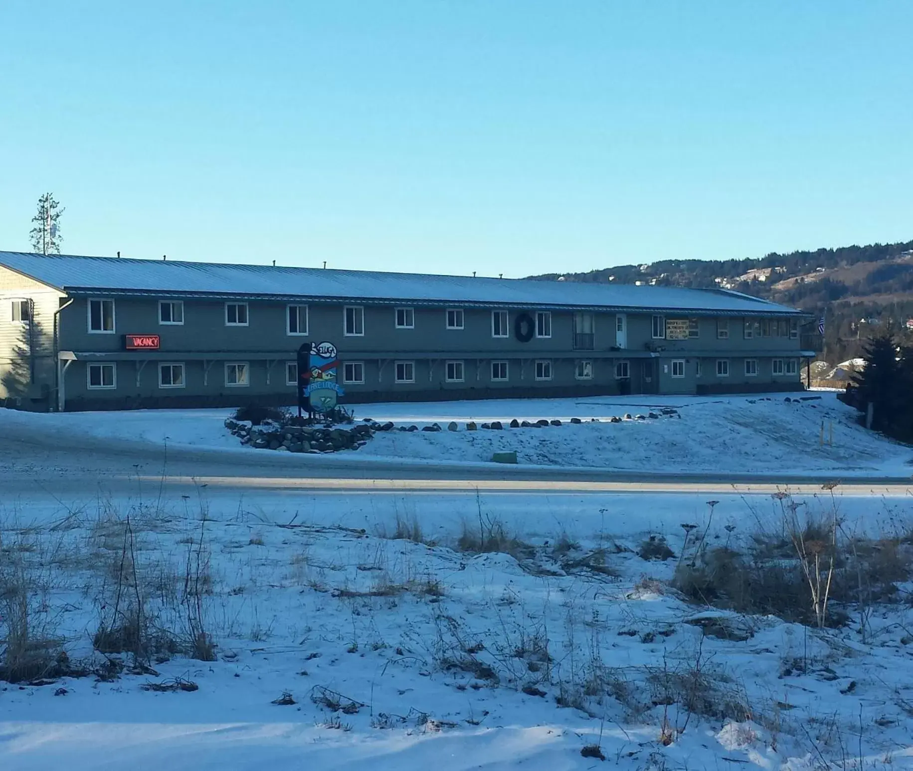 Winter in Beluga Lake Lodge