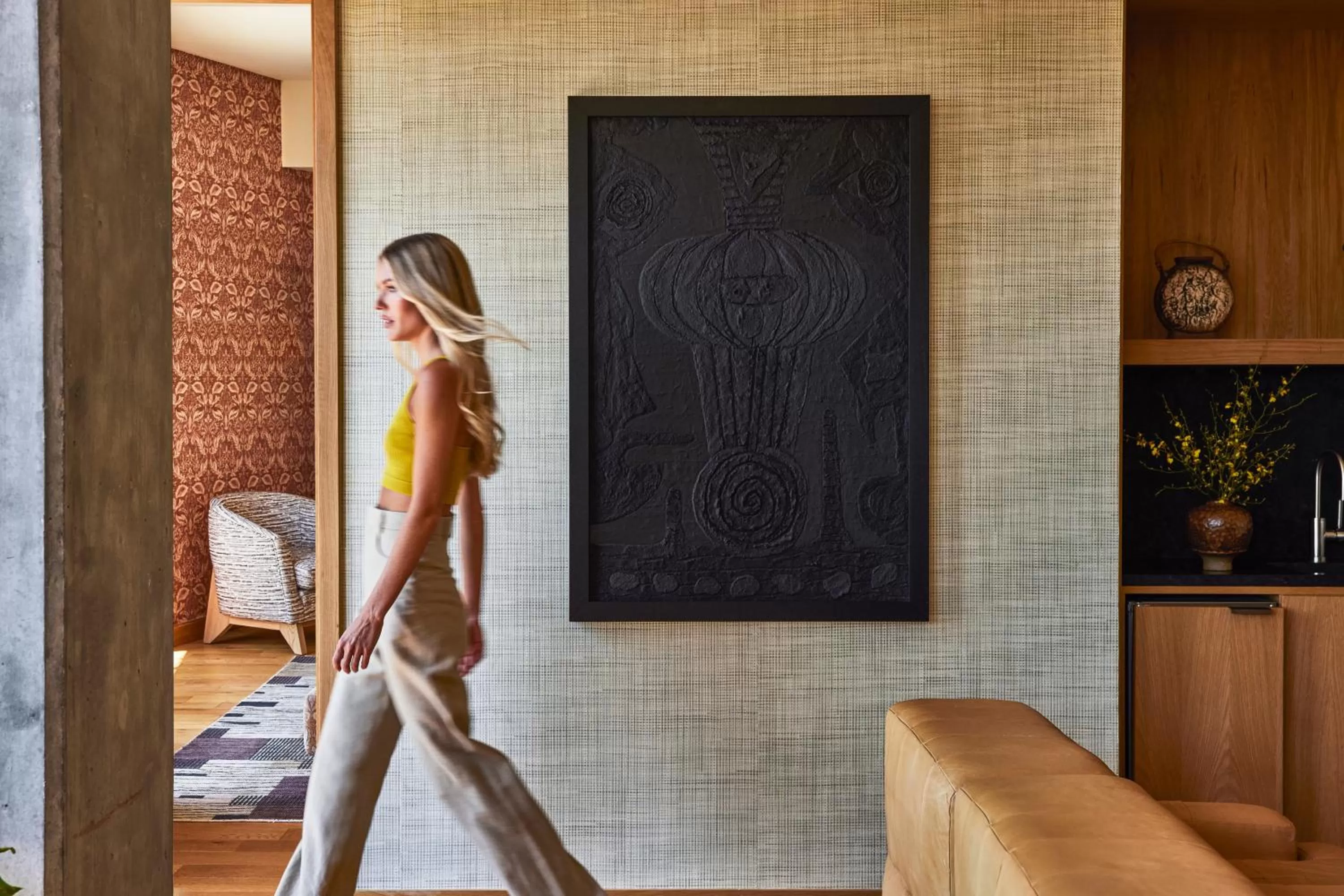 Living room in Austin Proper Hotel, a Member of Design Hotels