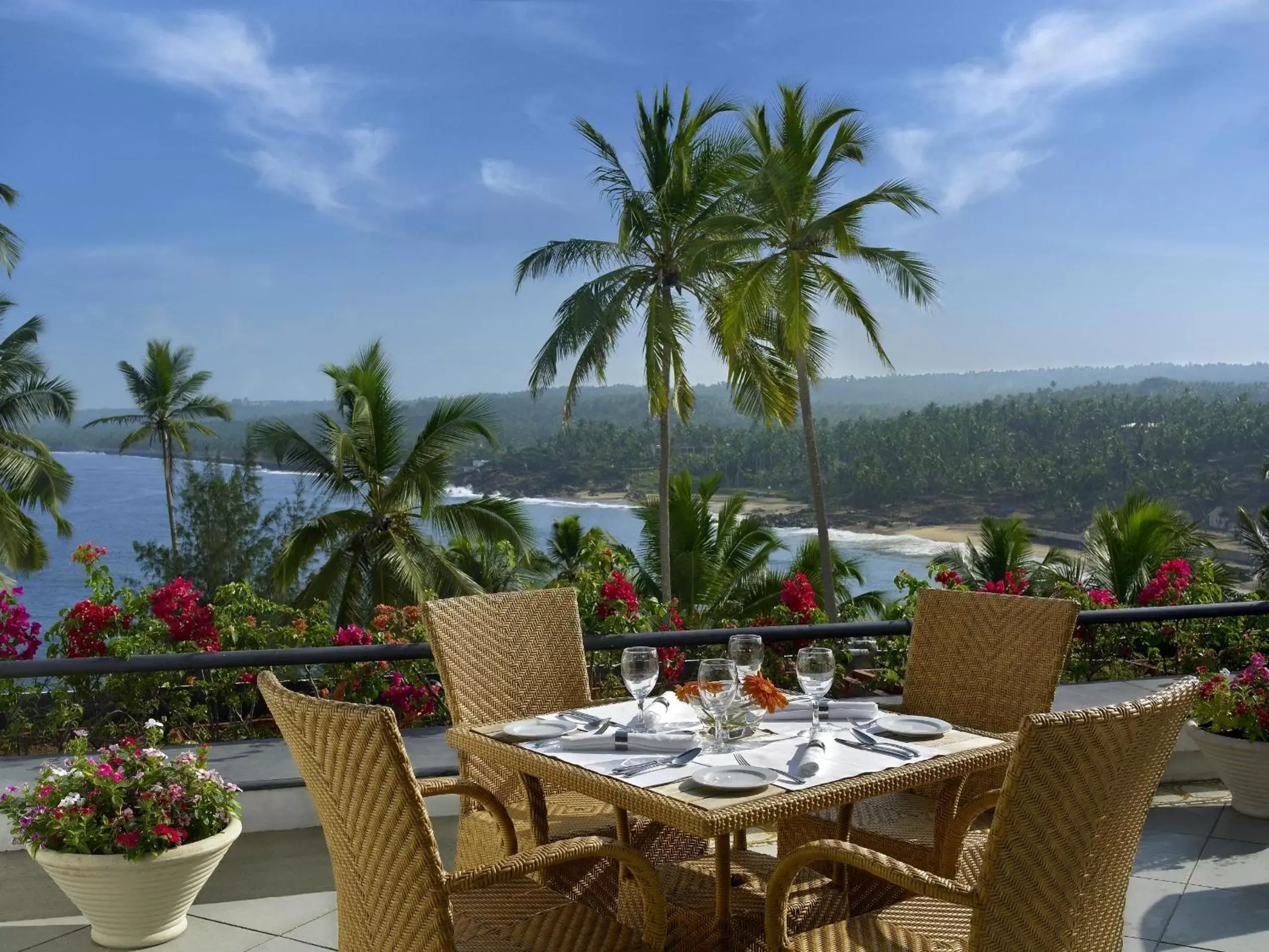 Dining area in The Leela Kovalam, a Raviz Hotel