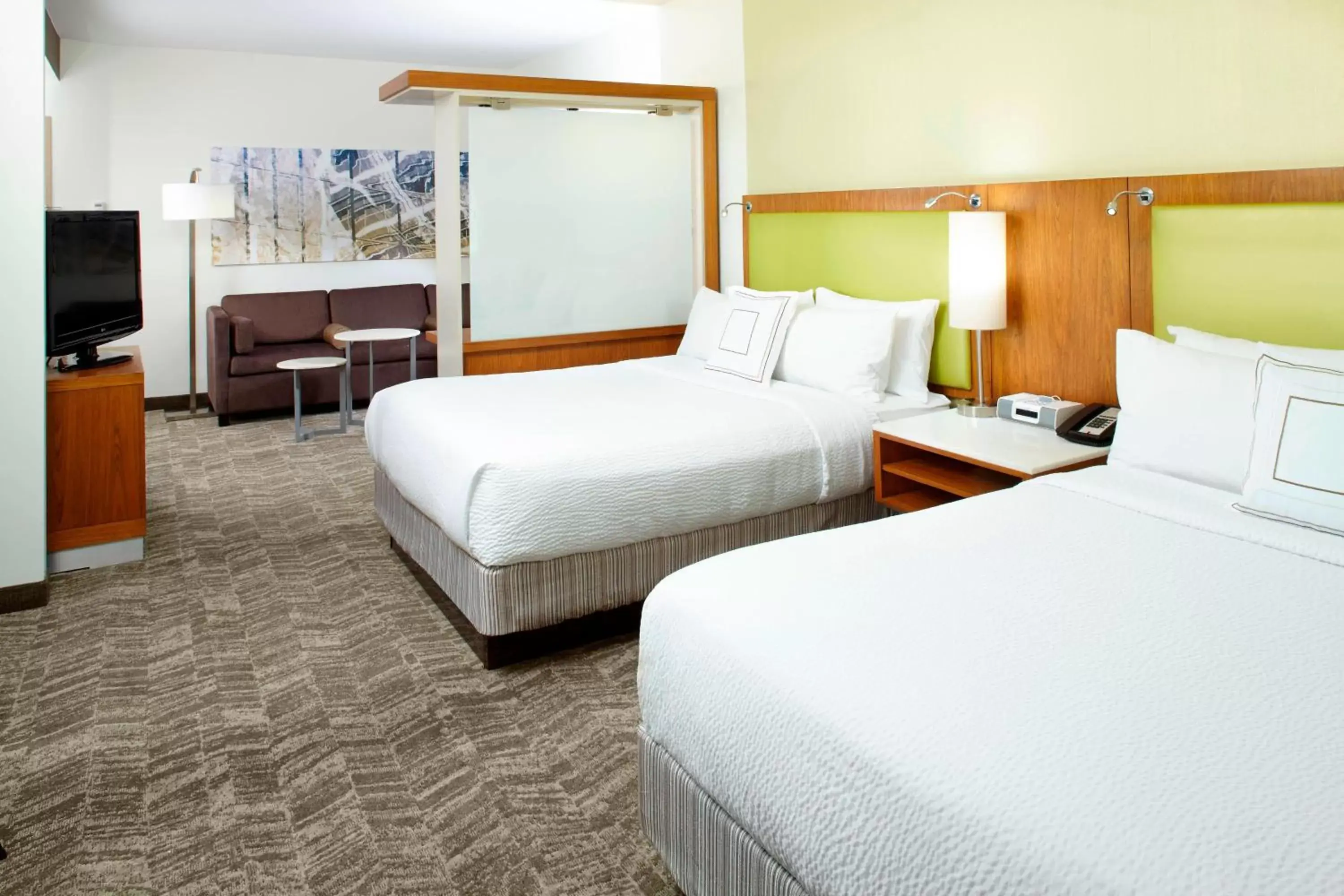 Photo of the whole room, Bed in SpringHill Suites Houston Intercontinental Airport