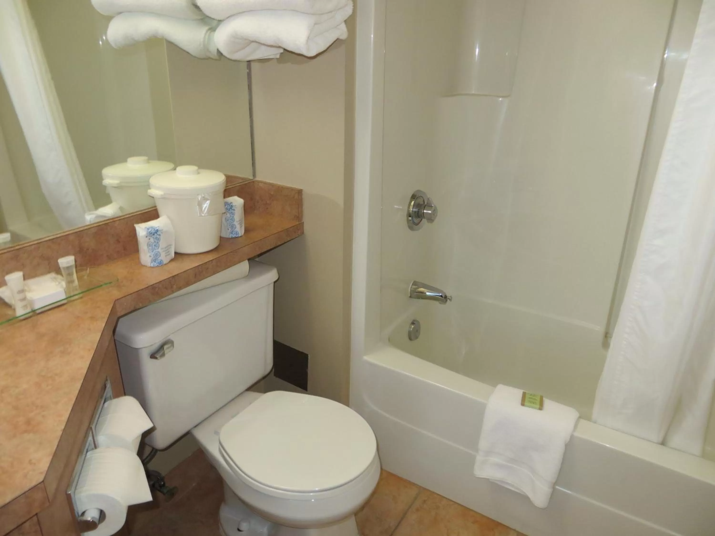 Bathroom in Super 8 by Wyndham Sherwood Park/Edmonton Area