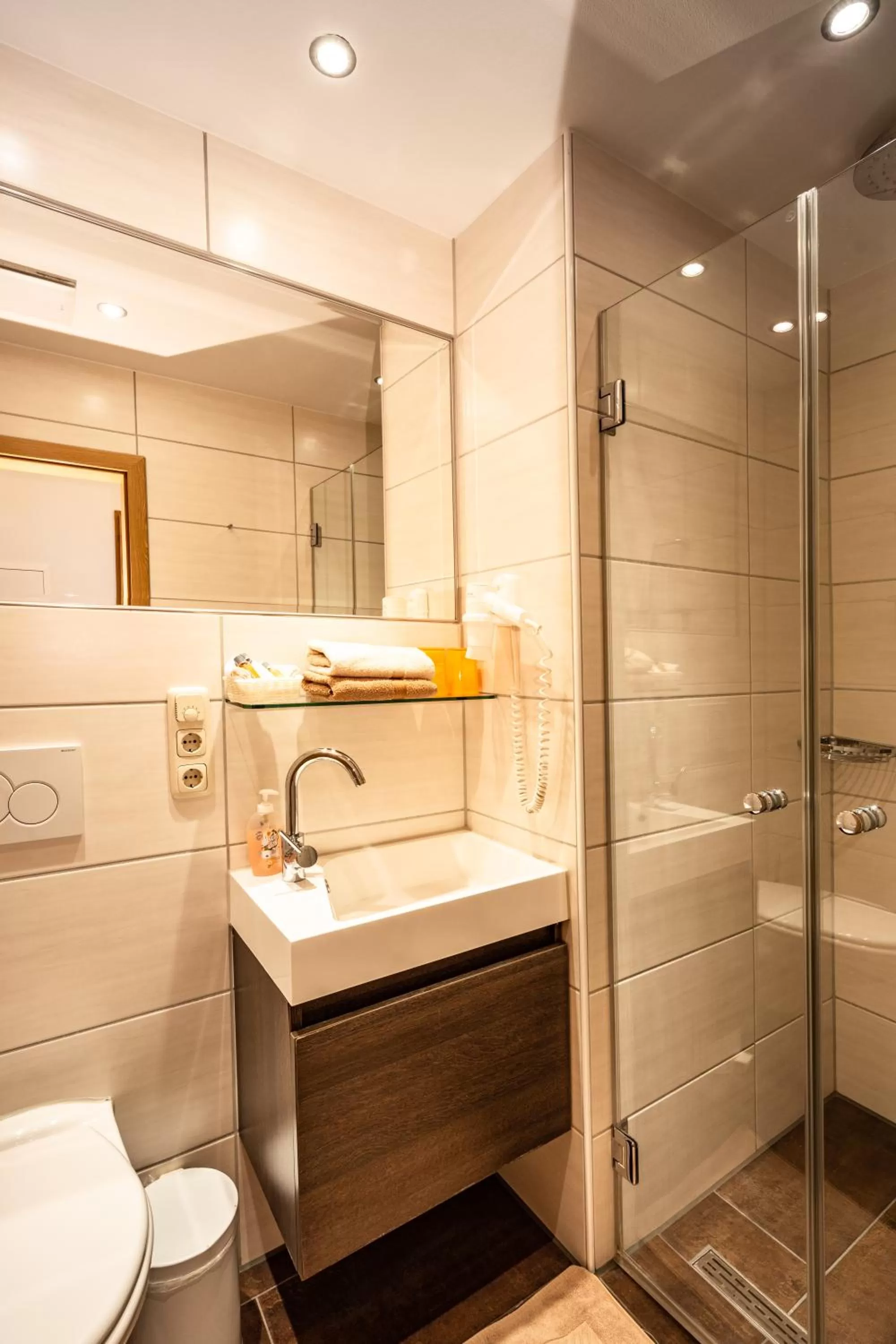 Shower in Boutique Hotel Angerer