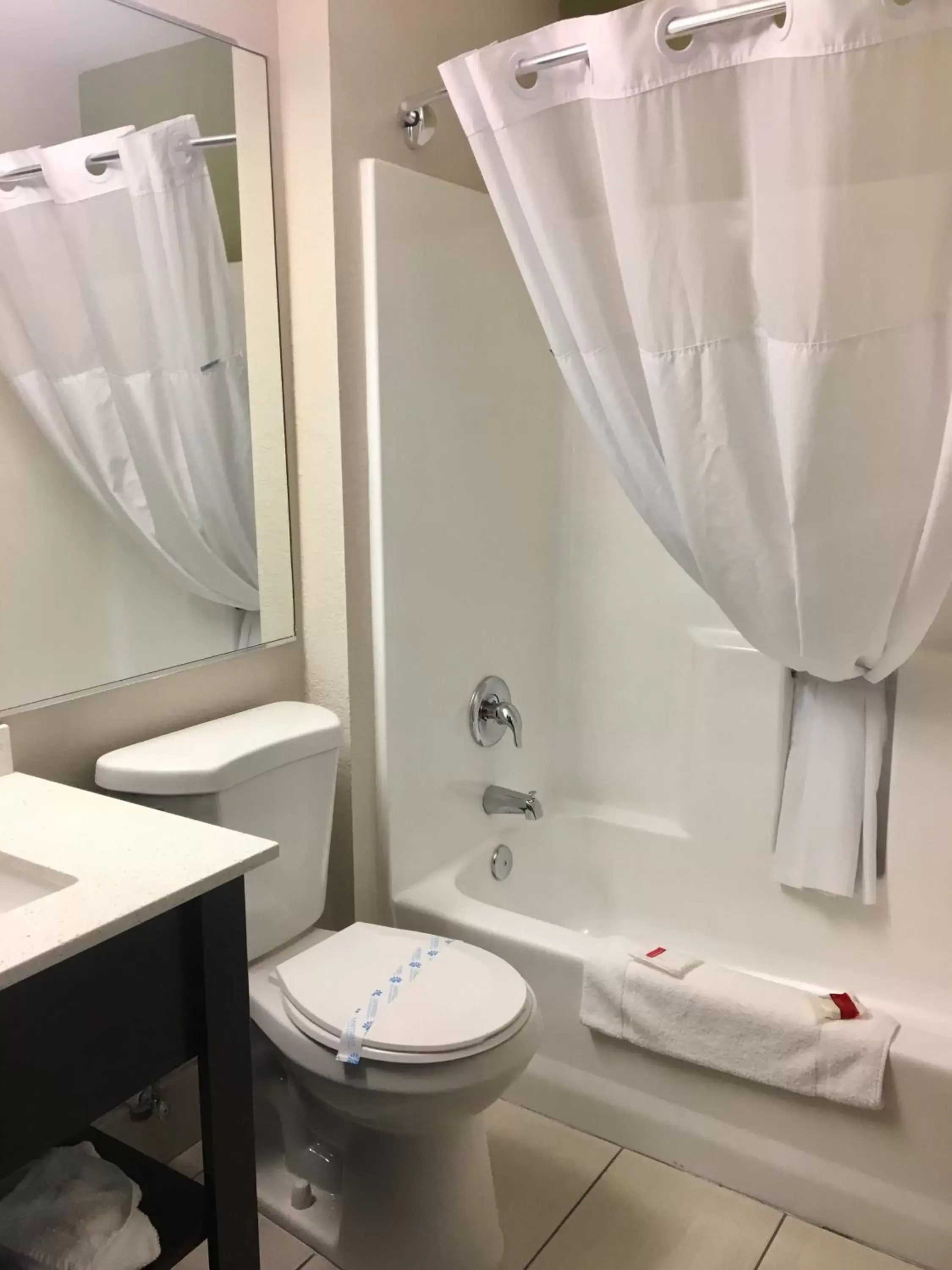 Toilet, Bathroom in Baymont by Wyndham Phoenix I-10 near 51st Ave