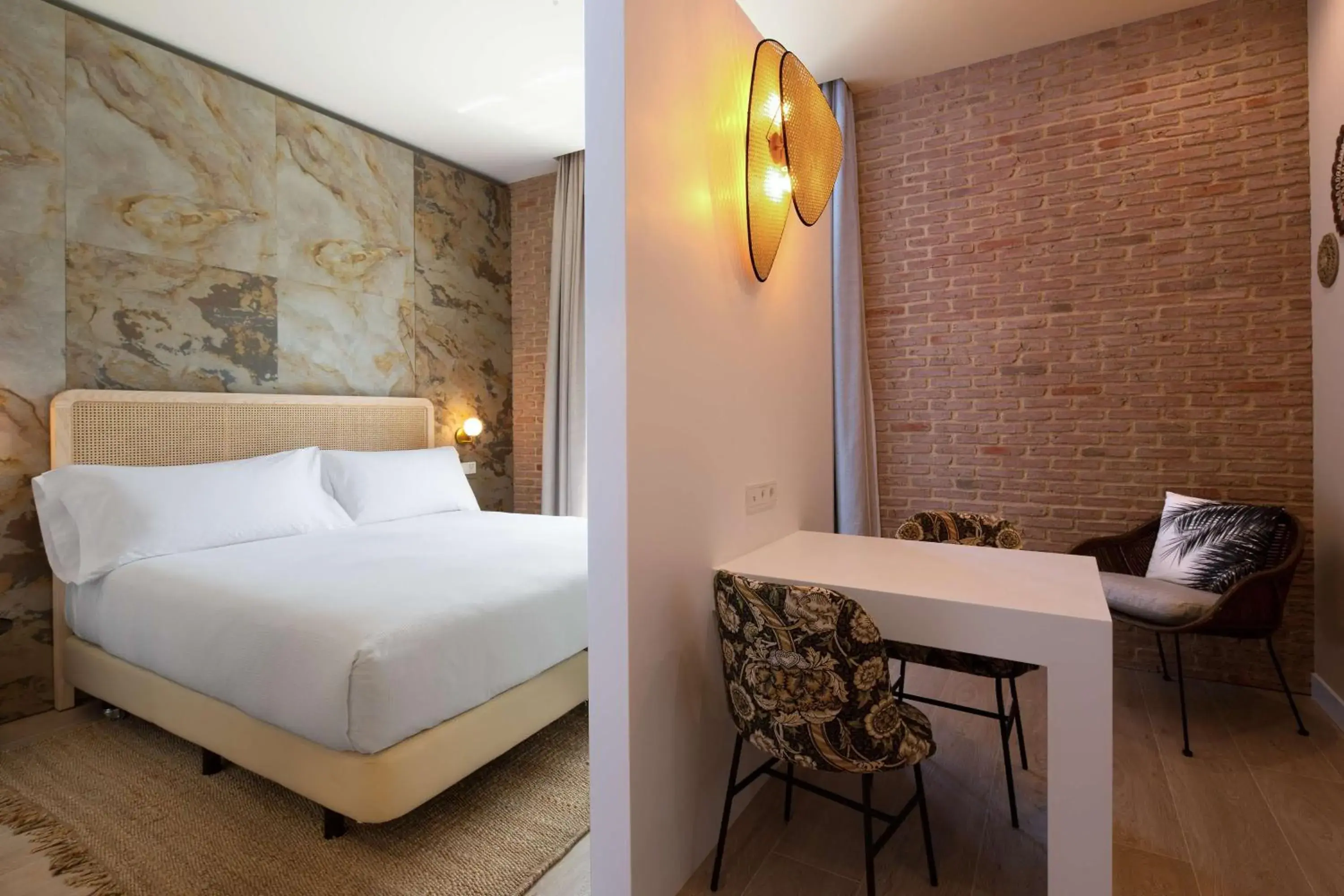 Bedroom, Bed in Atocha Hotel Madrid, Tapestry Collection by Hilton
