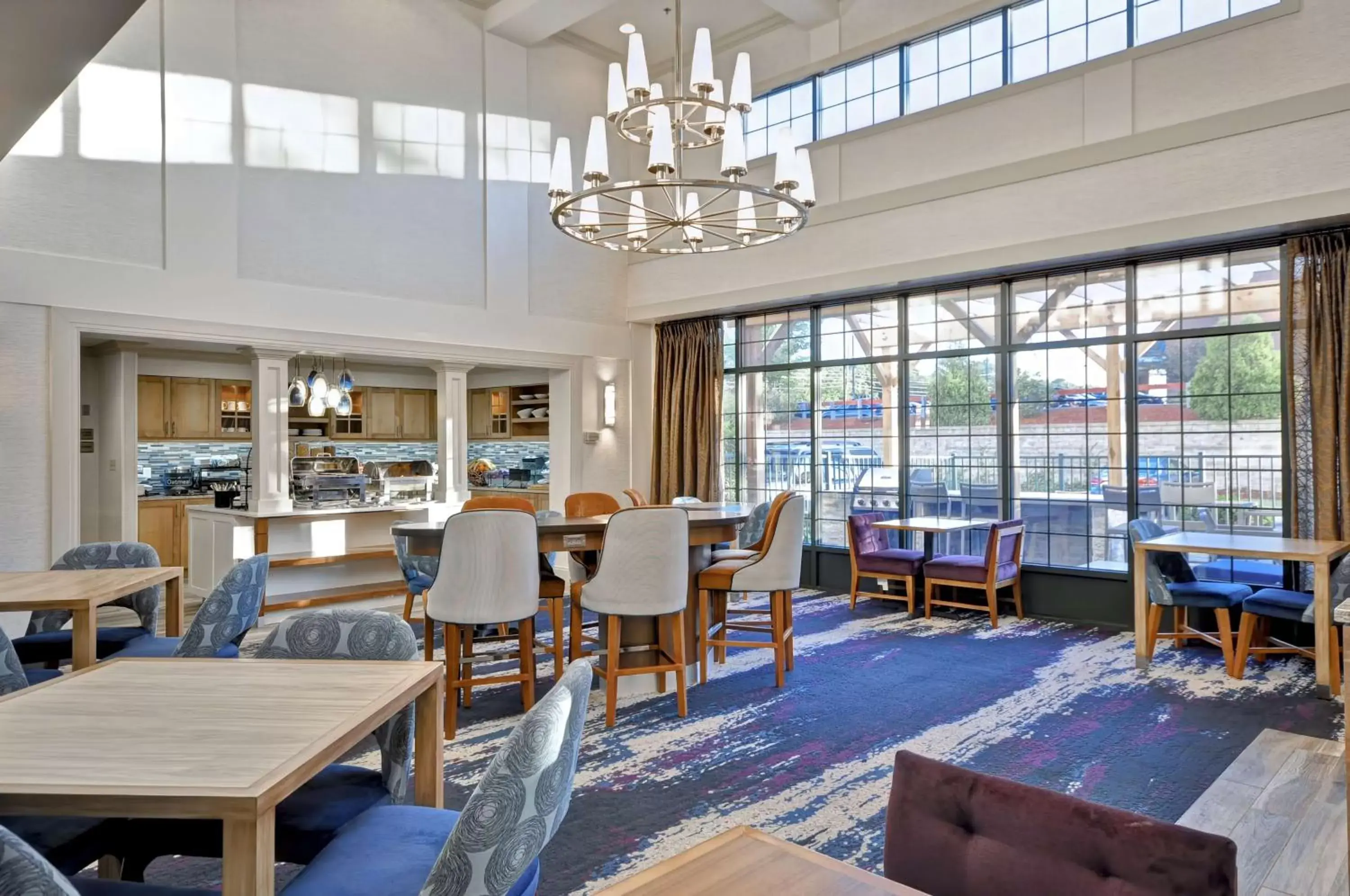 Dining area, Restaurant/Places to Eat in Homewood Suites Boston Peabody