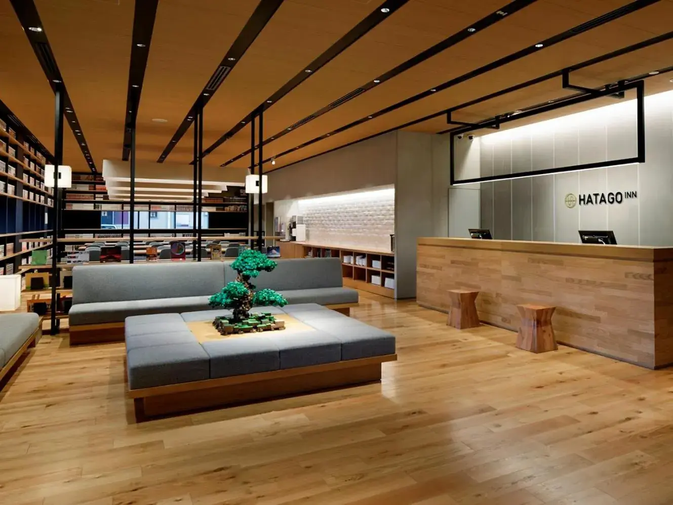 Lounge or bar, Lobby/Reception in Hatago Inn Shizuoka Yoshida IC