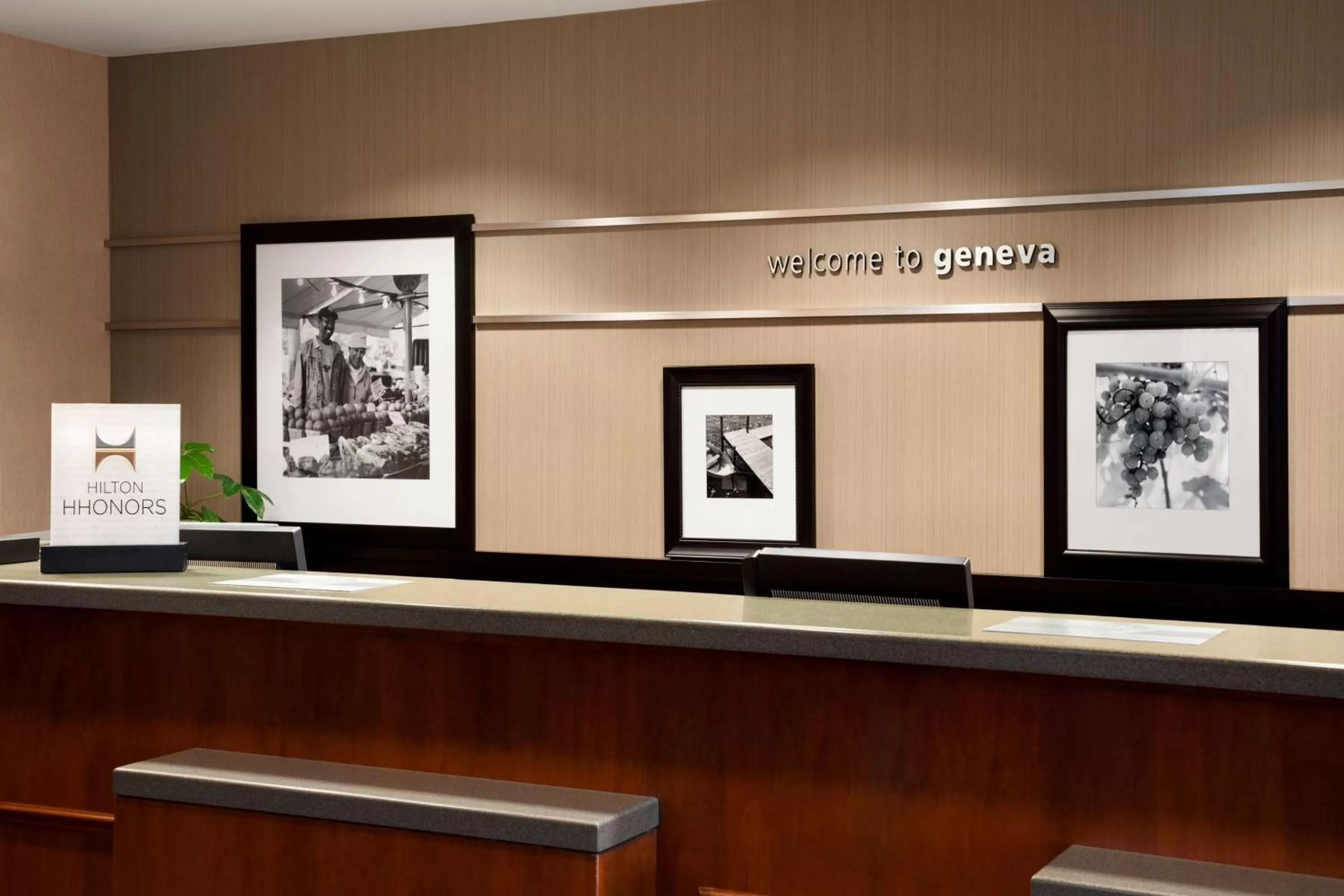 Lobby or reception in Hampton Inn Geneva