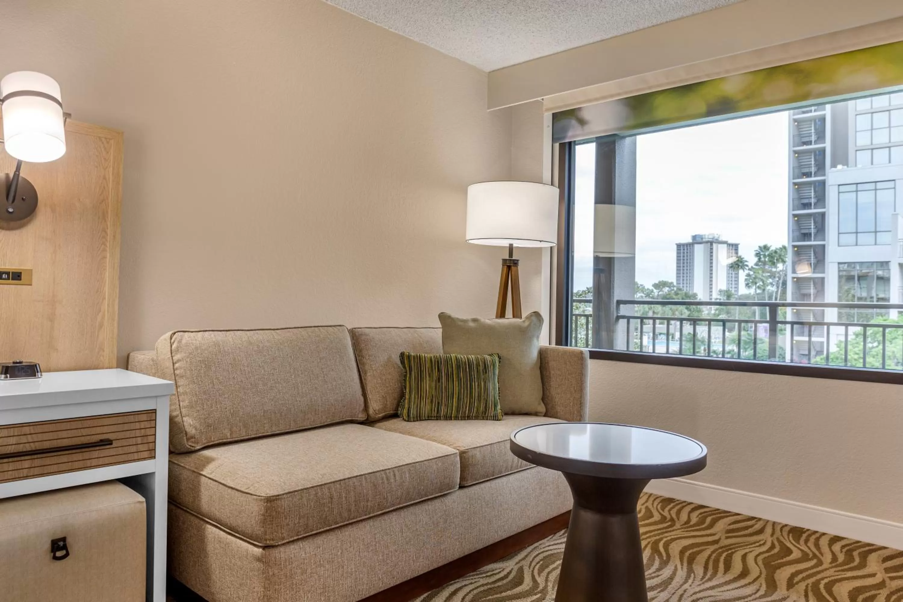Seating area in Wyndham Garden Lake Buena Vista – Disney Springs® Area