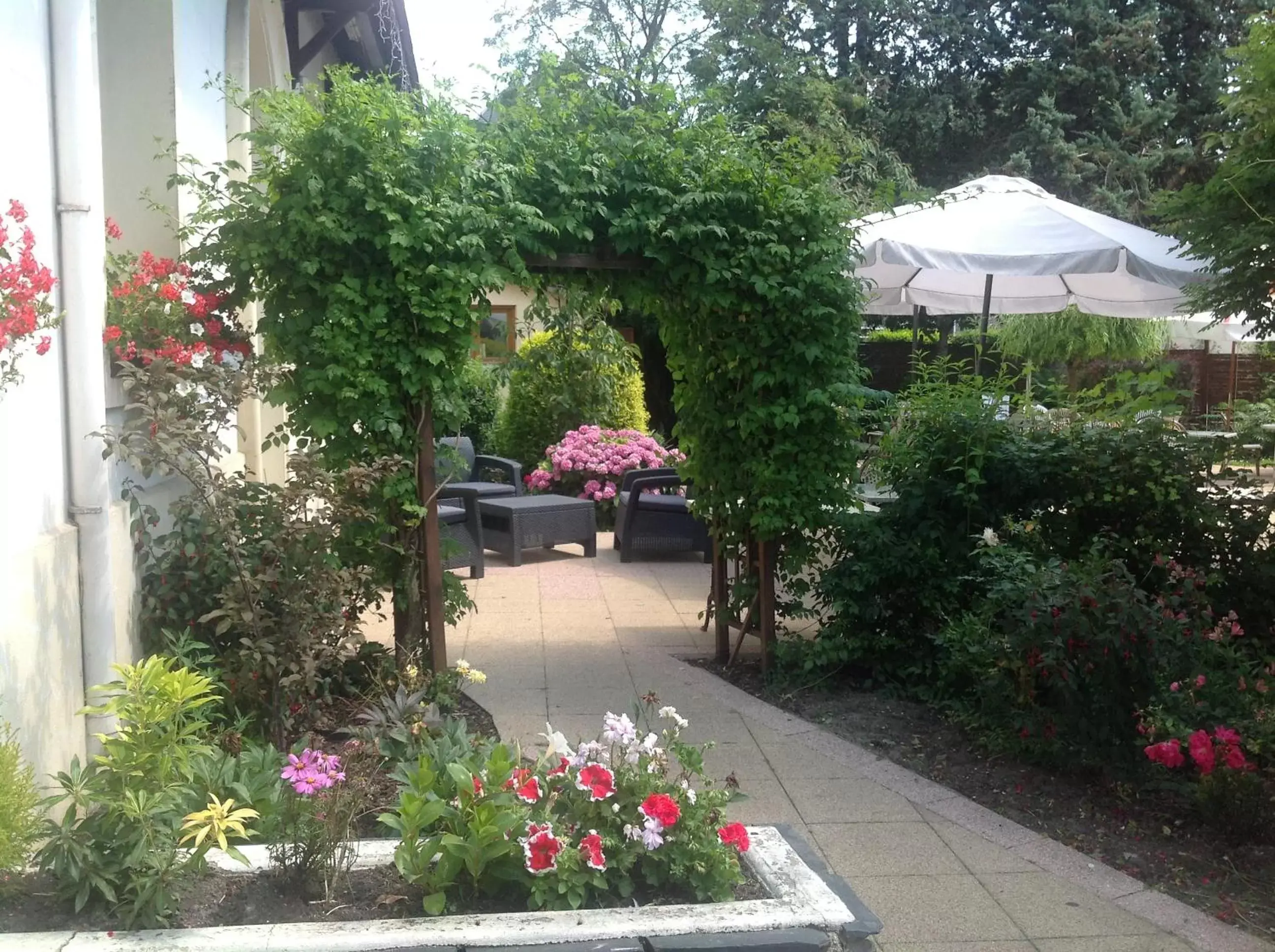 Patio, Garden in Hôtel de France