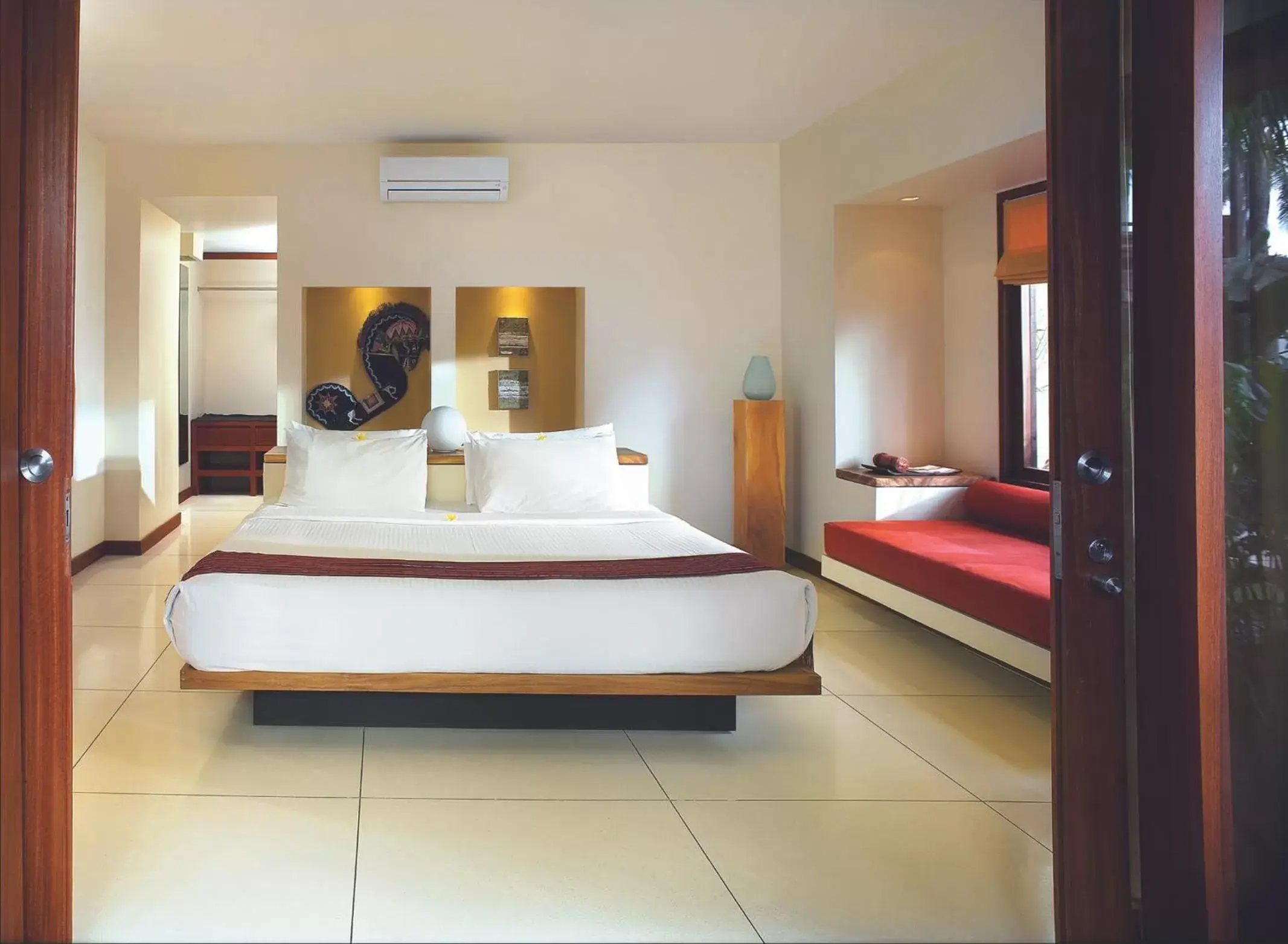 Bed in Qunci Villas Hotel