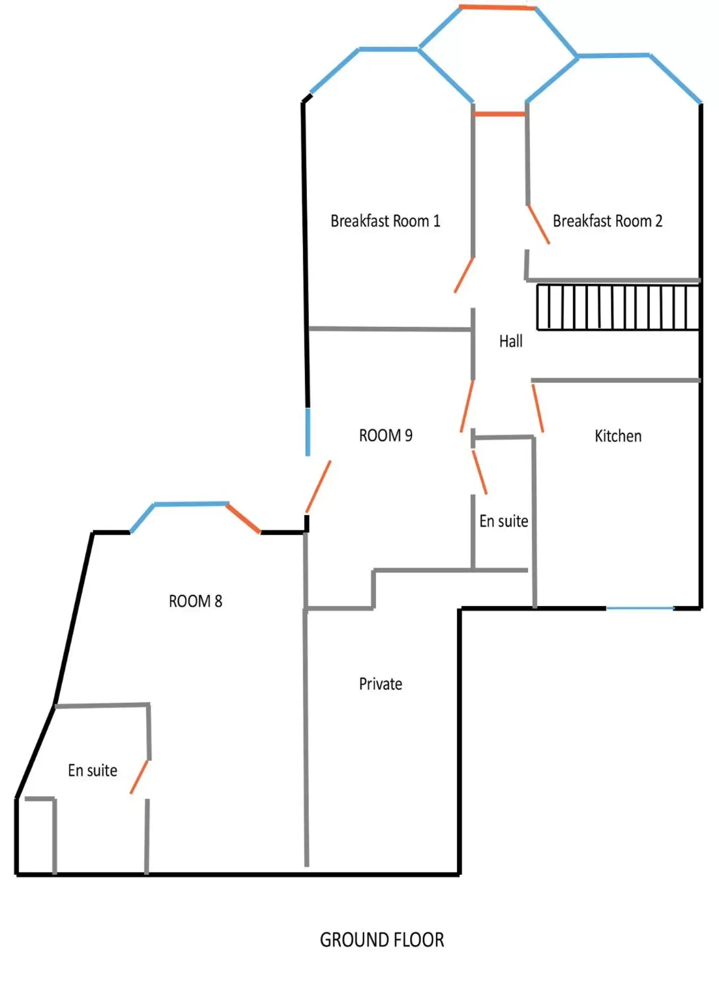 Floor Plan in Aberconwy House B&B