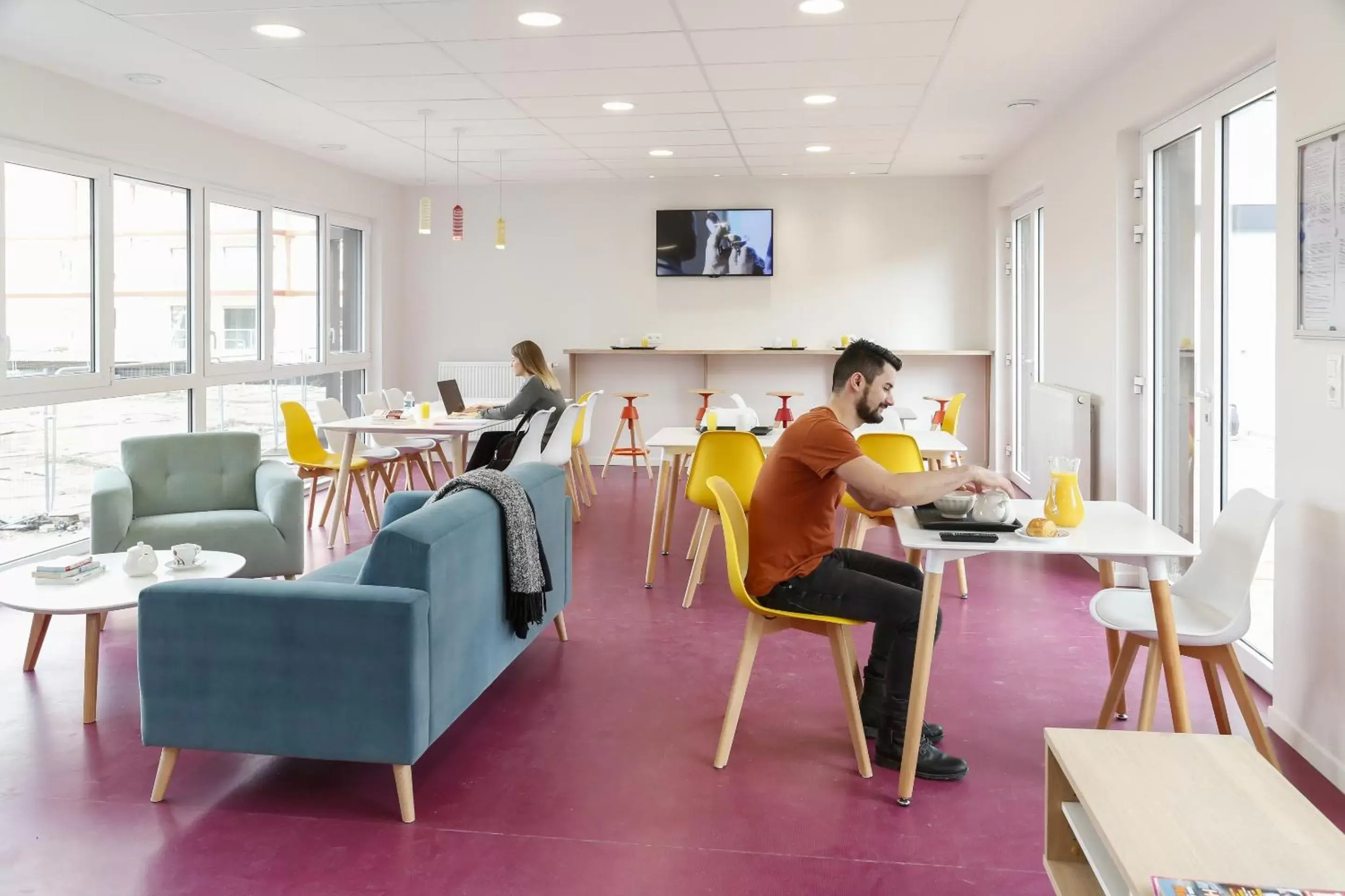 Buffet breakfast in Appart Hotel Odalys City Metz Manufacture Buffet breakfast in Appart Hotel Odalys City Metz Manufacture