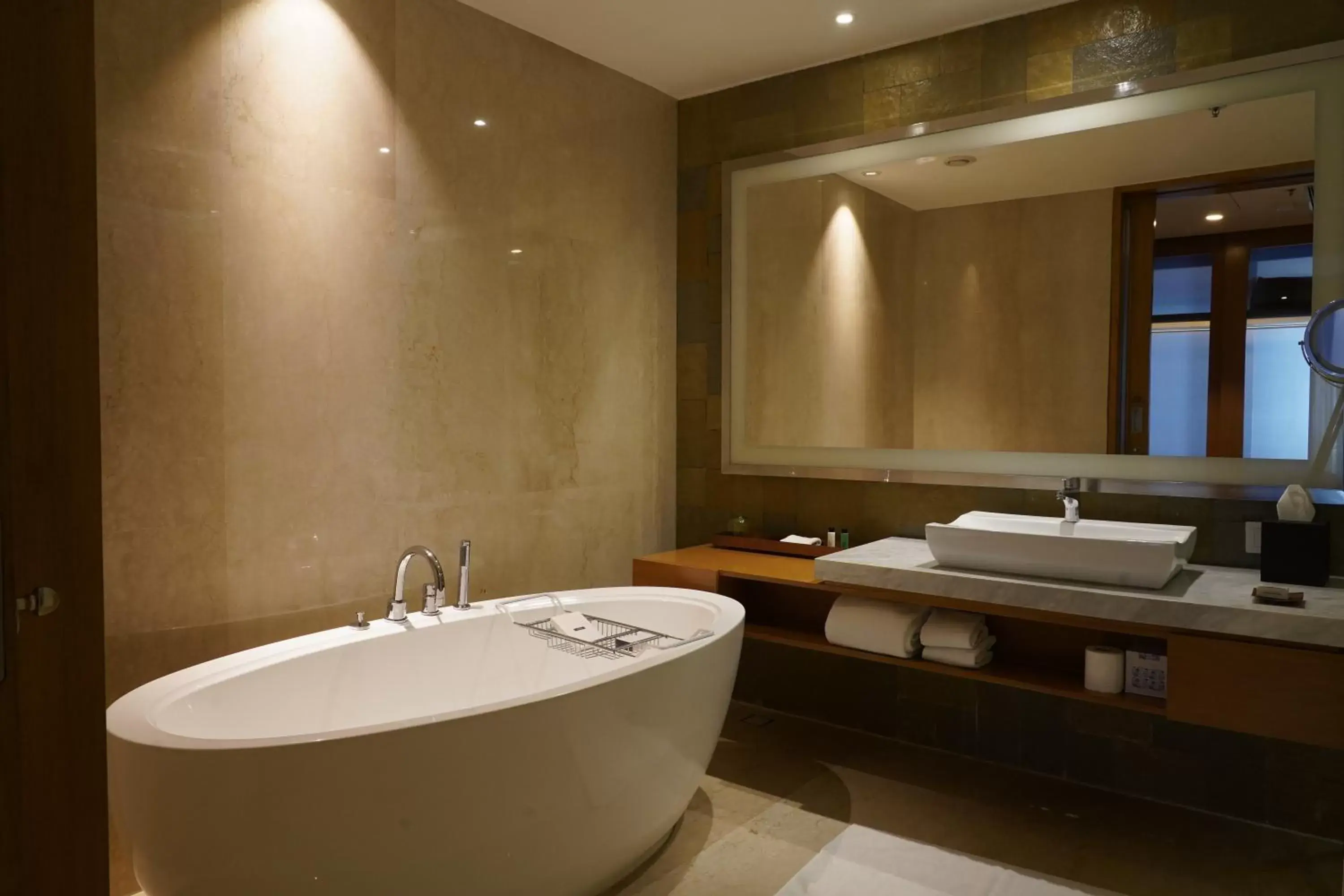 Bathroom in Marriott Executive Apartments Hyderabad